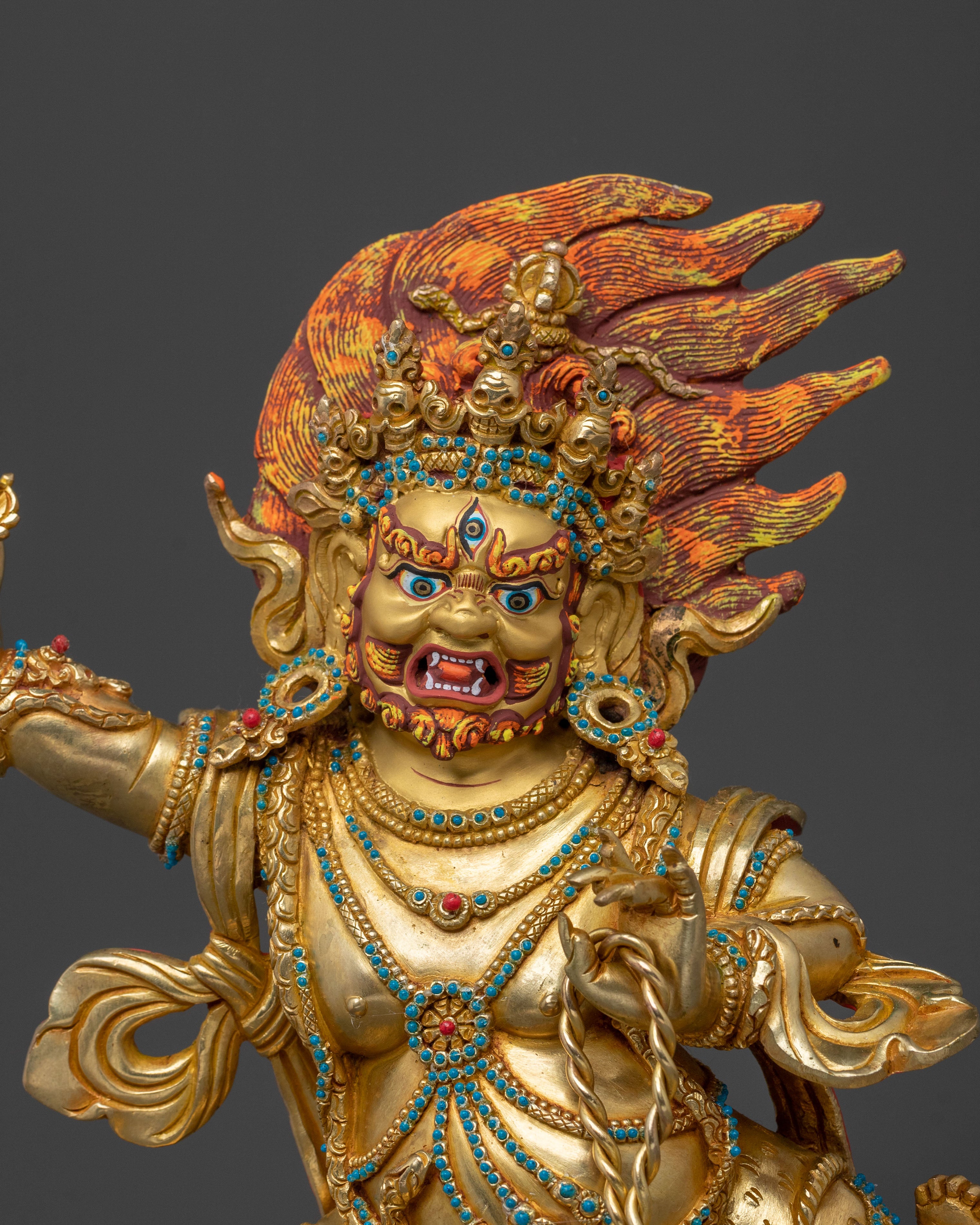 Vajrapani Hand Carved Statue | Guardian of Spiritual Power