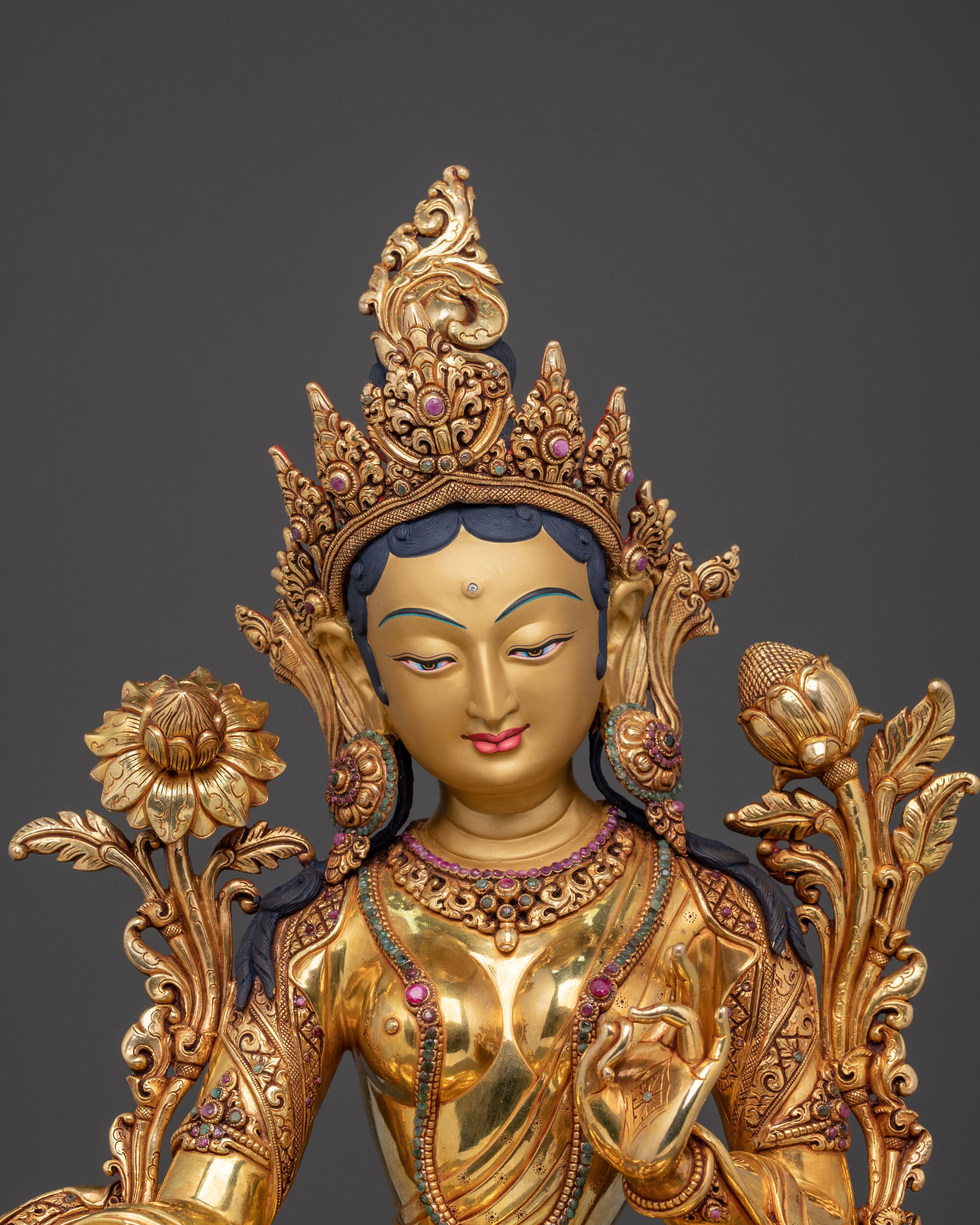 Green Tara Spiritual Statue | Protector Figurine