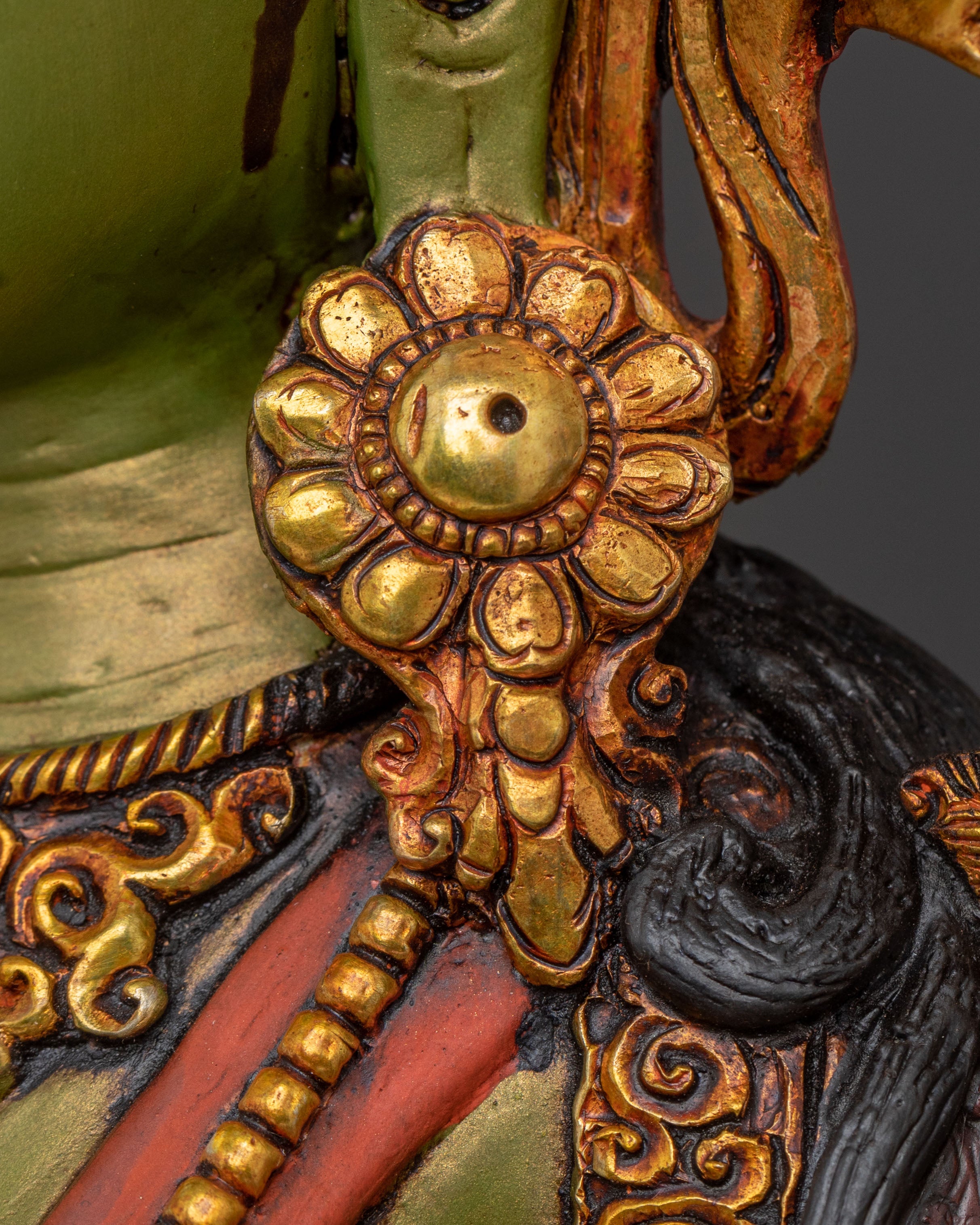 Green Tara Statue for Protection | Spiritual Figure