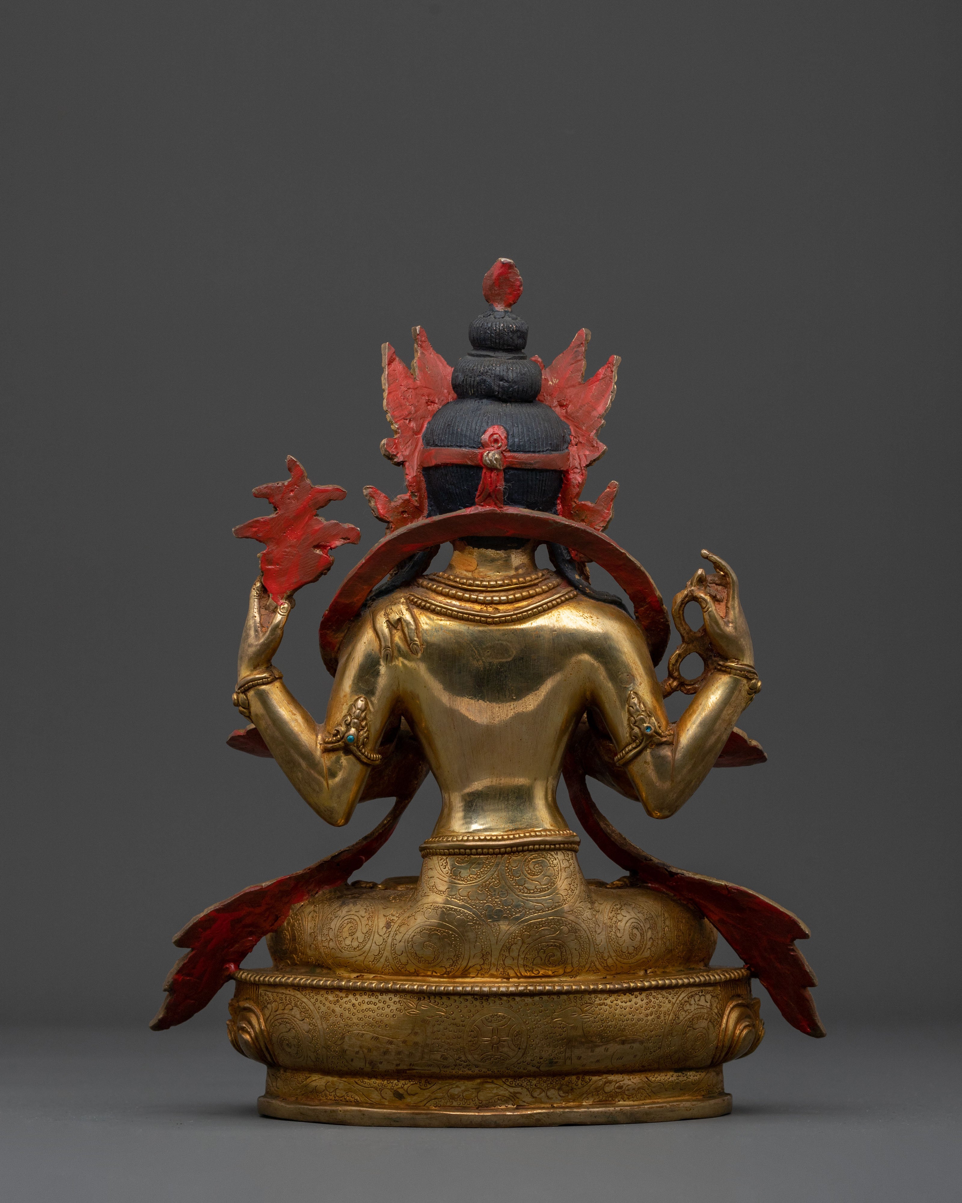 Sacred Chenrezig Copper Statue | Sacred Bodhisattva of Compassion