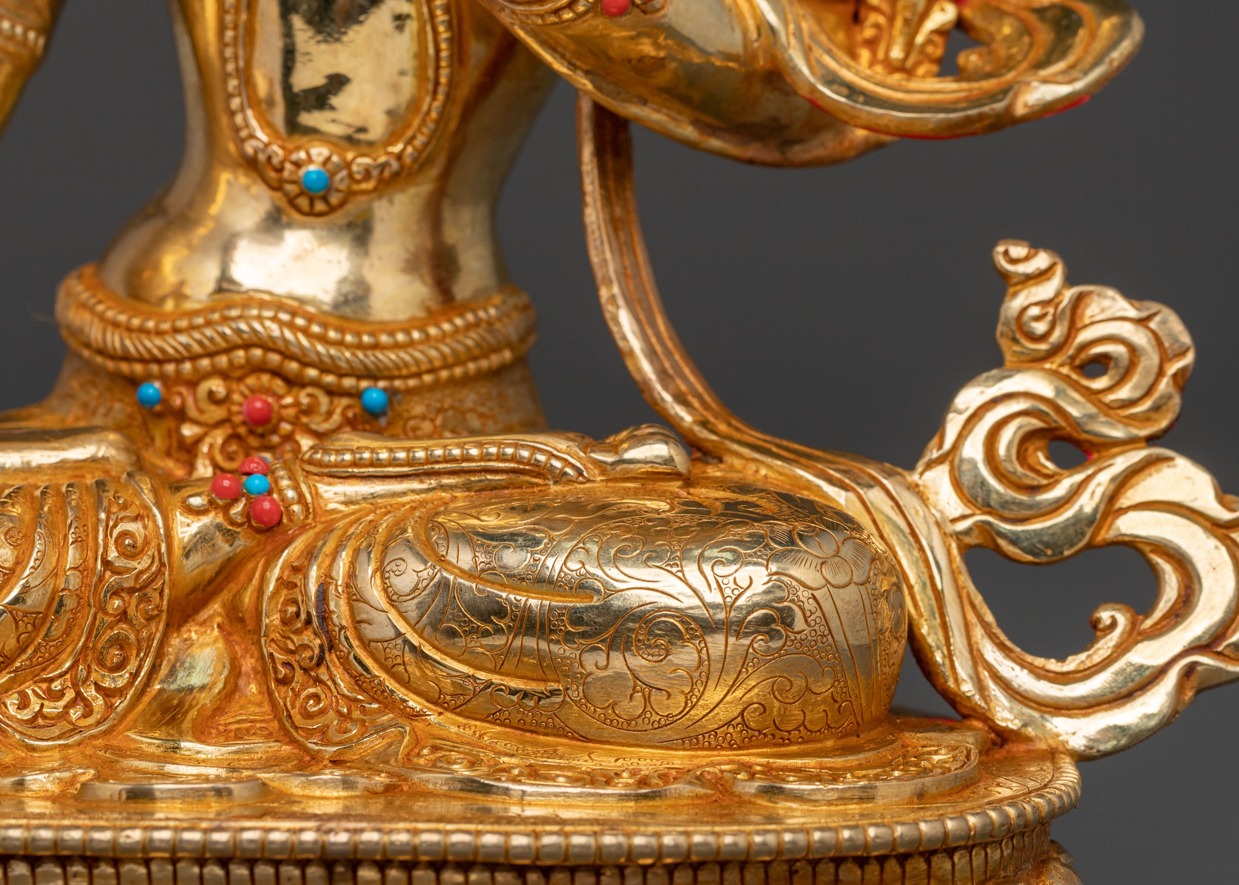 White Tara Statue: One with Seven Eyes