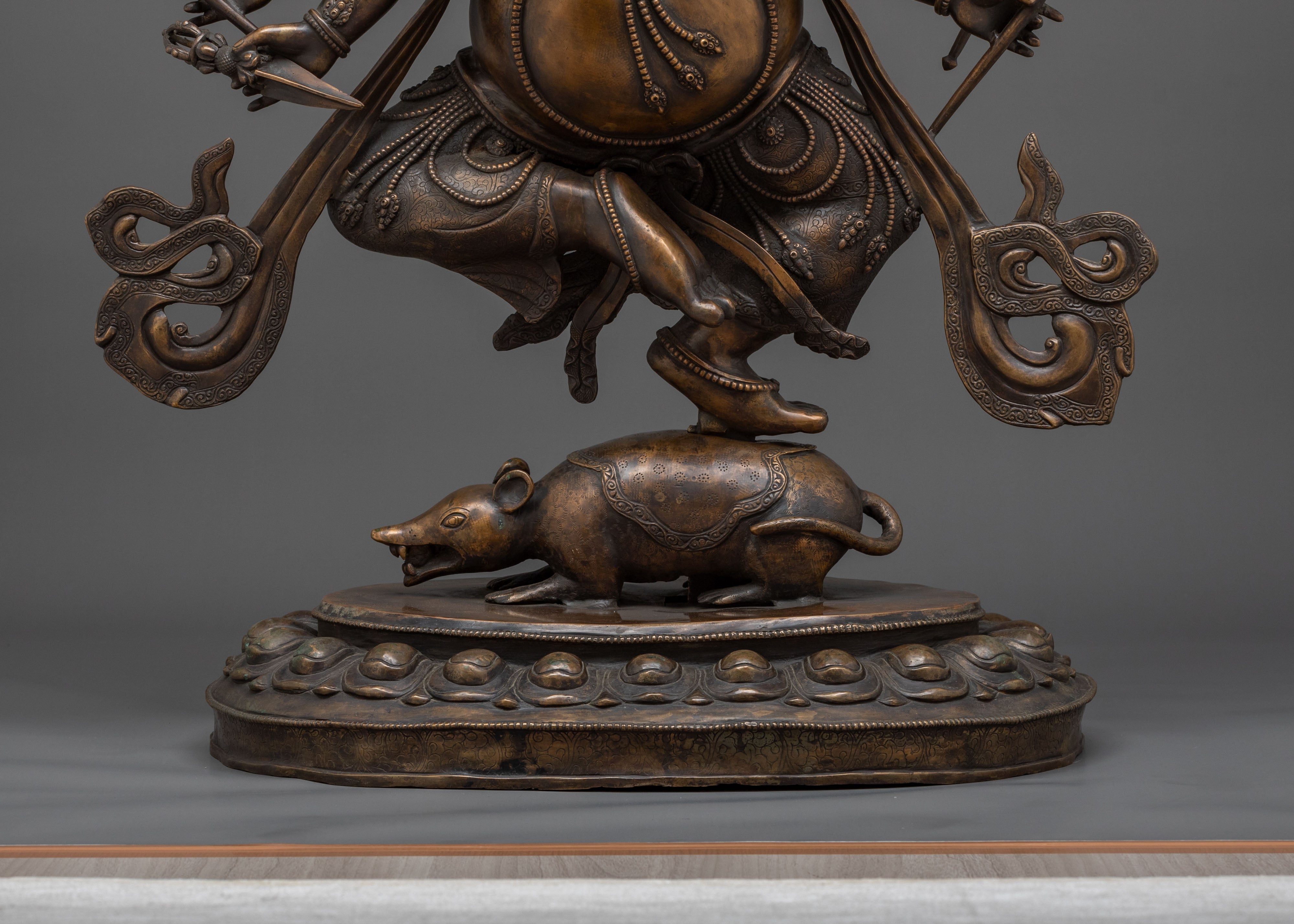 God Ganesha Statue | Handcrafted Sacred Copper Figurine
