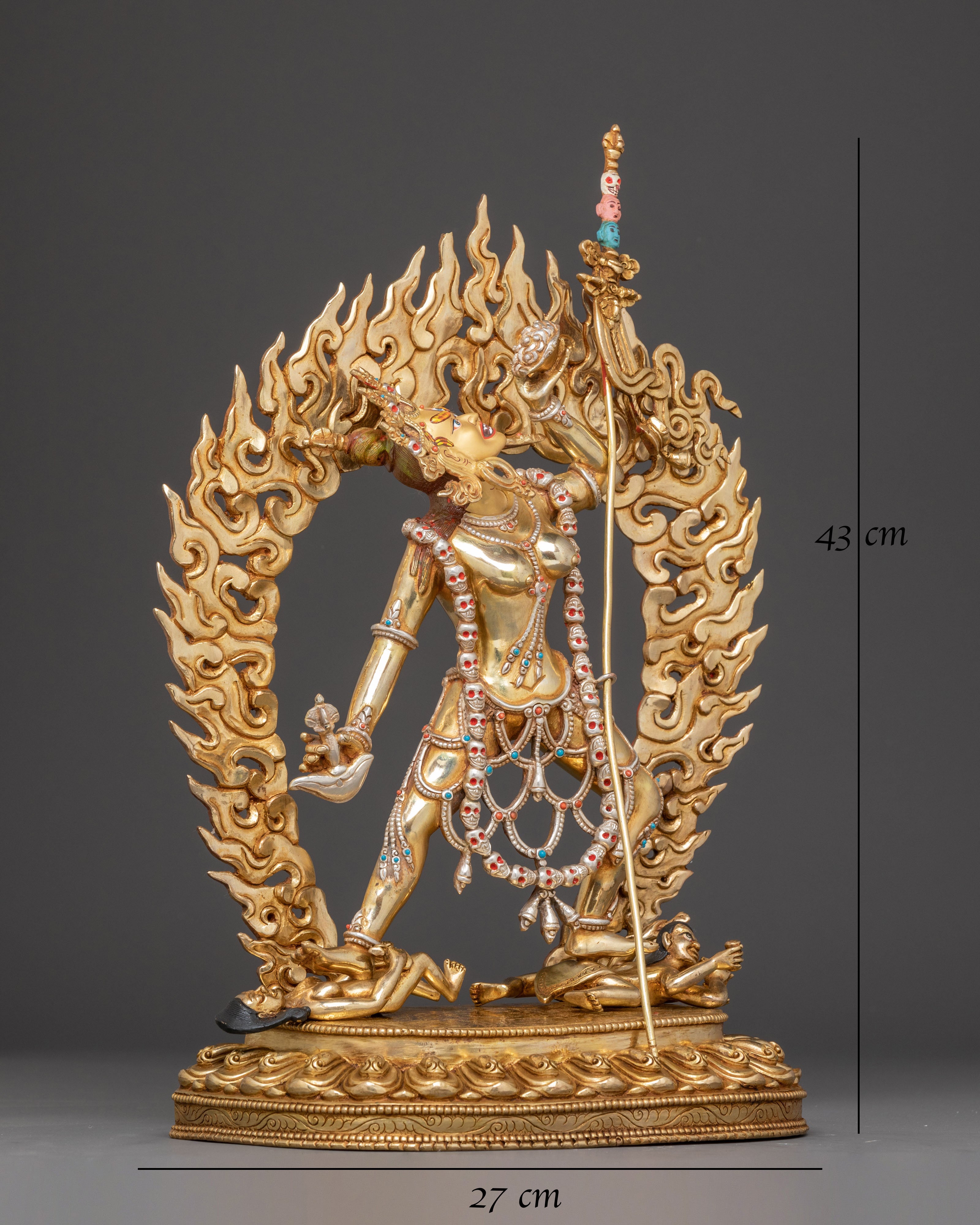Golden Vajrayogini Handcrafted Statue | Female Wisdom Deity