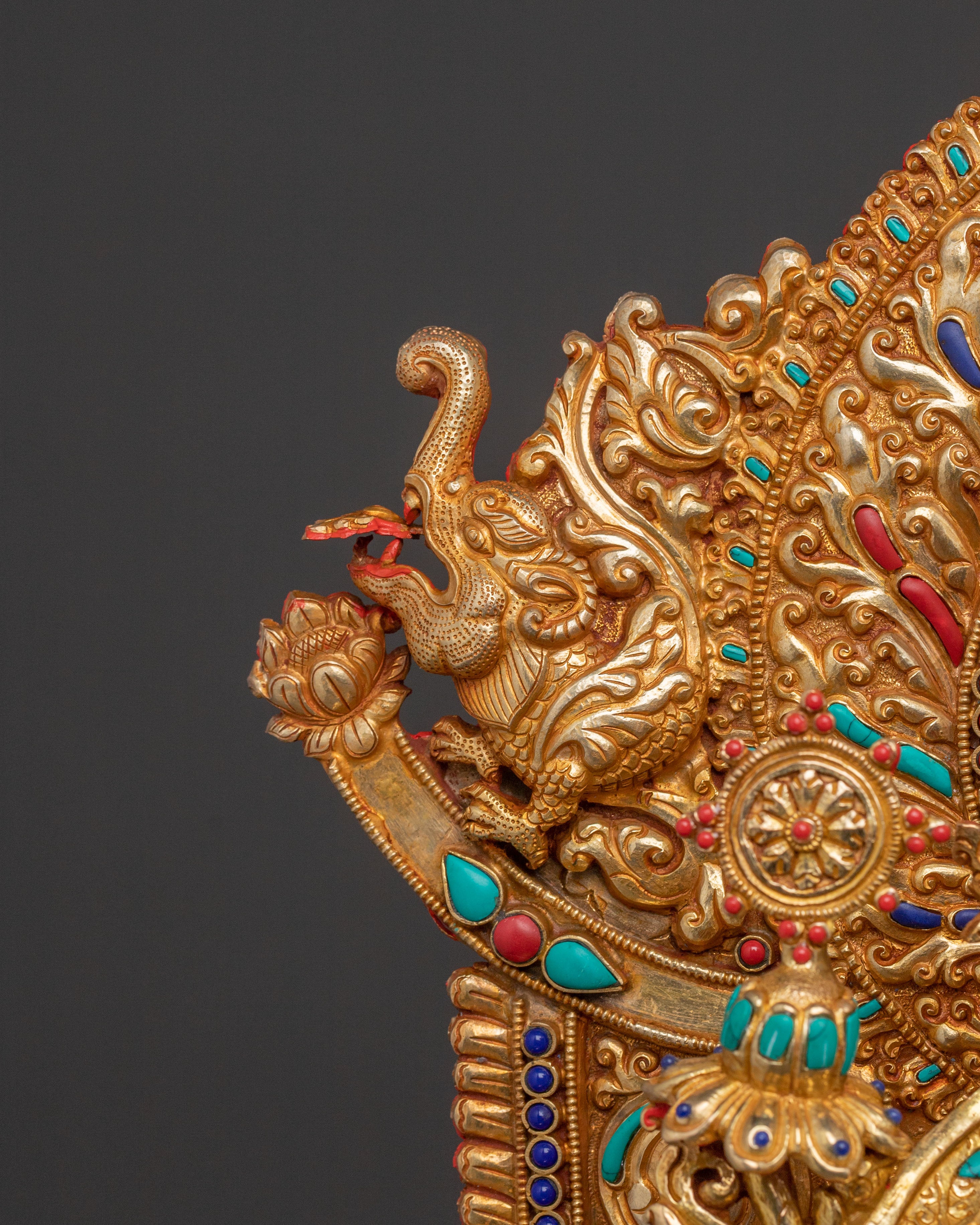 Maitreya Buddha Golden Statue | Compassionate Figure