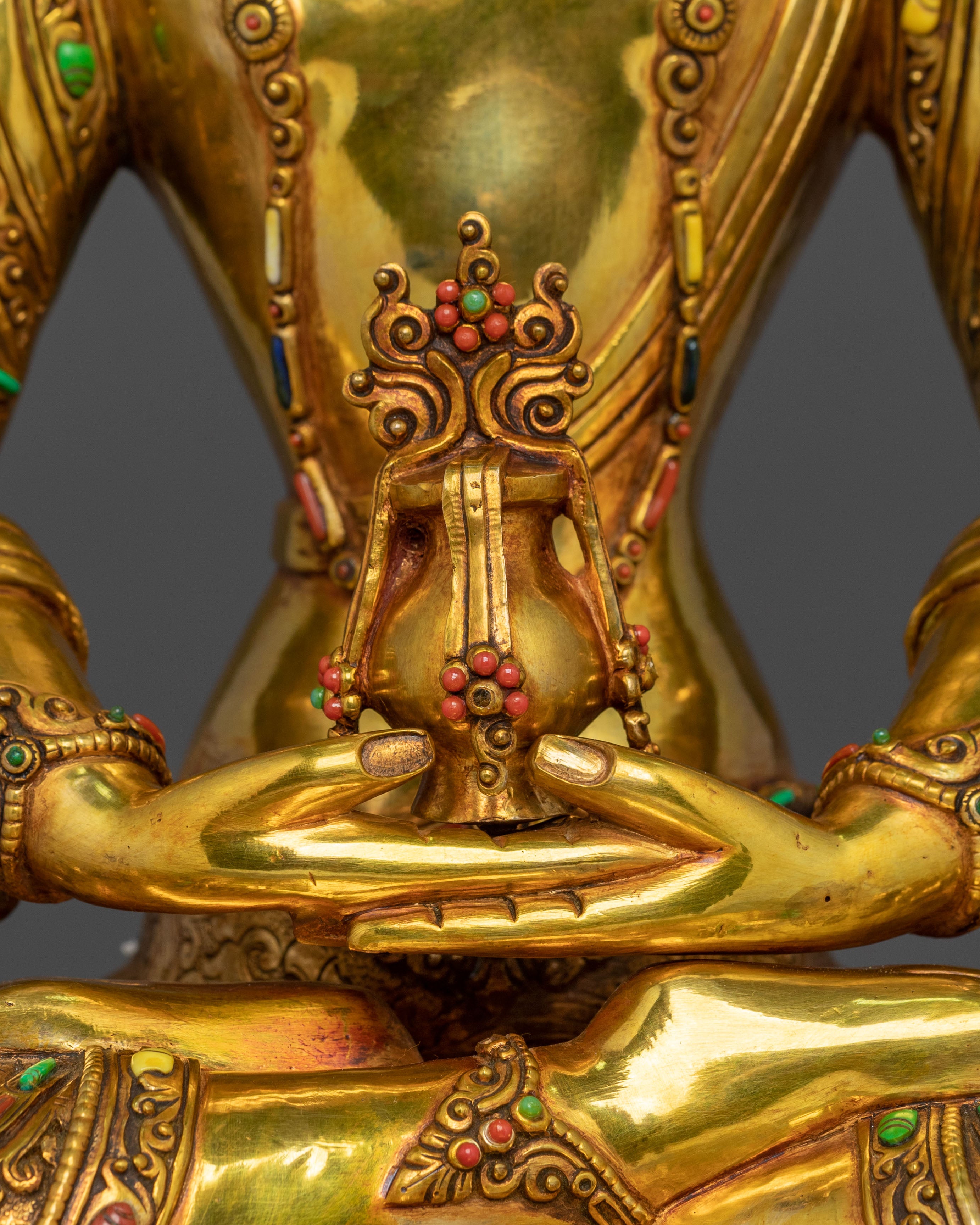 Long Life Deity Amitayus Sacred Statue | Himalayan Altar Decor