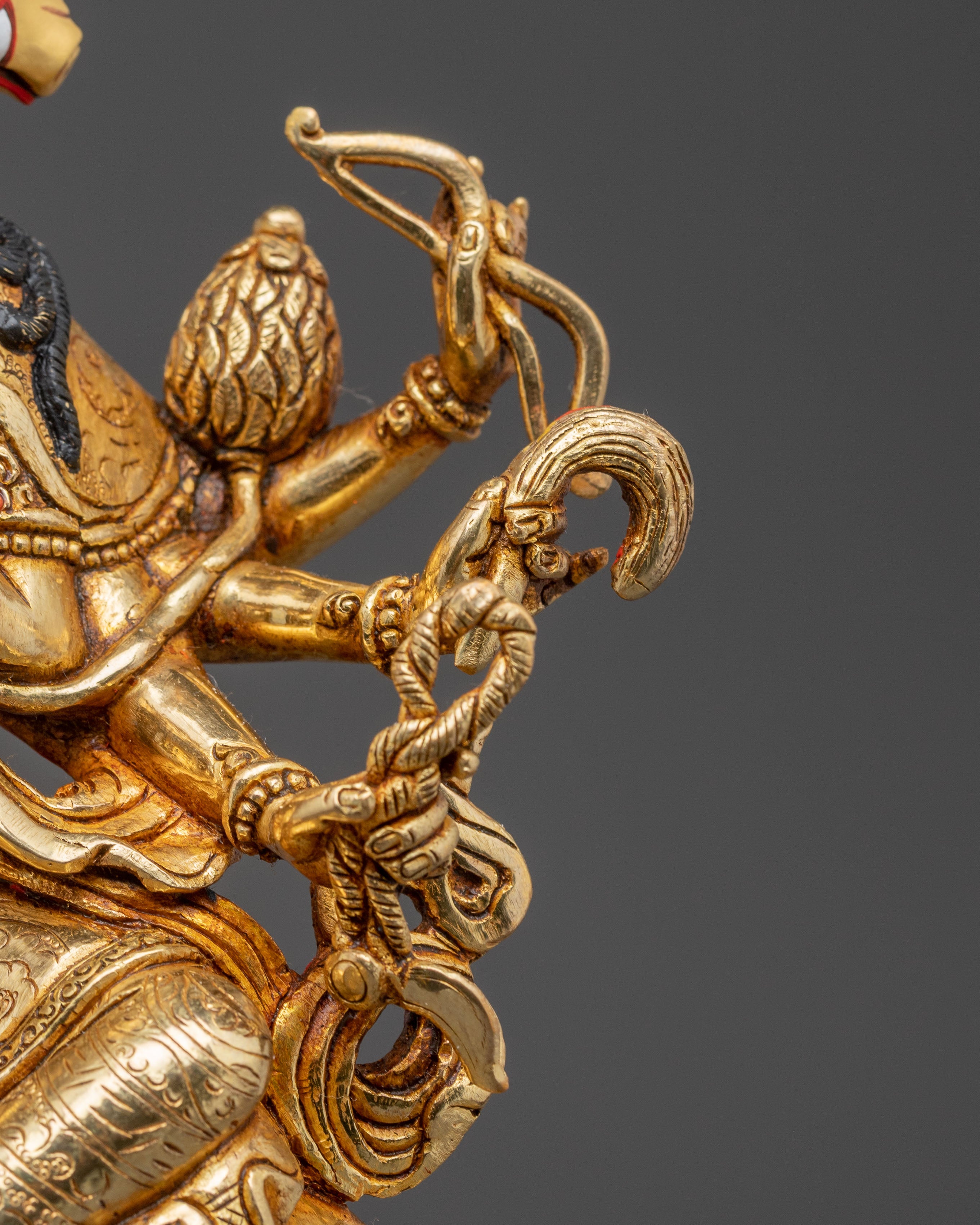 24K Gold Glided Buddhist Marichi Statue | Goddess of Wisdom