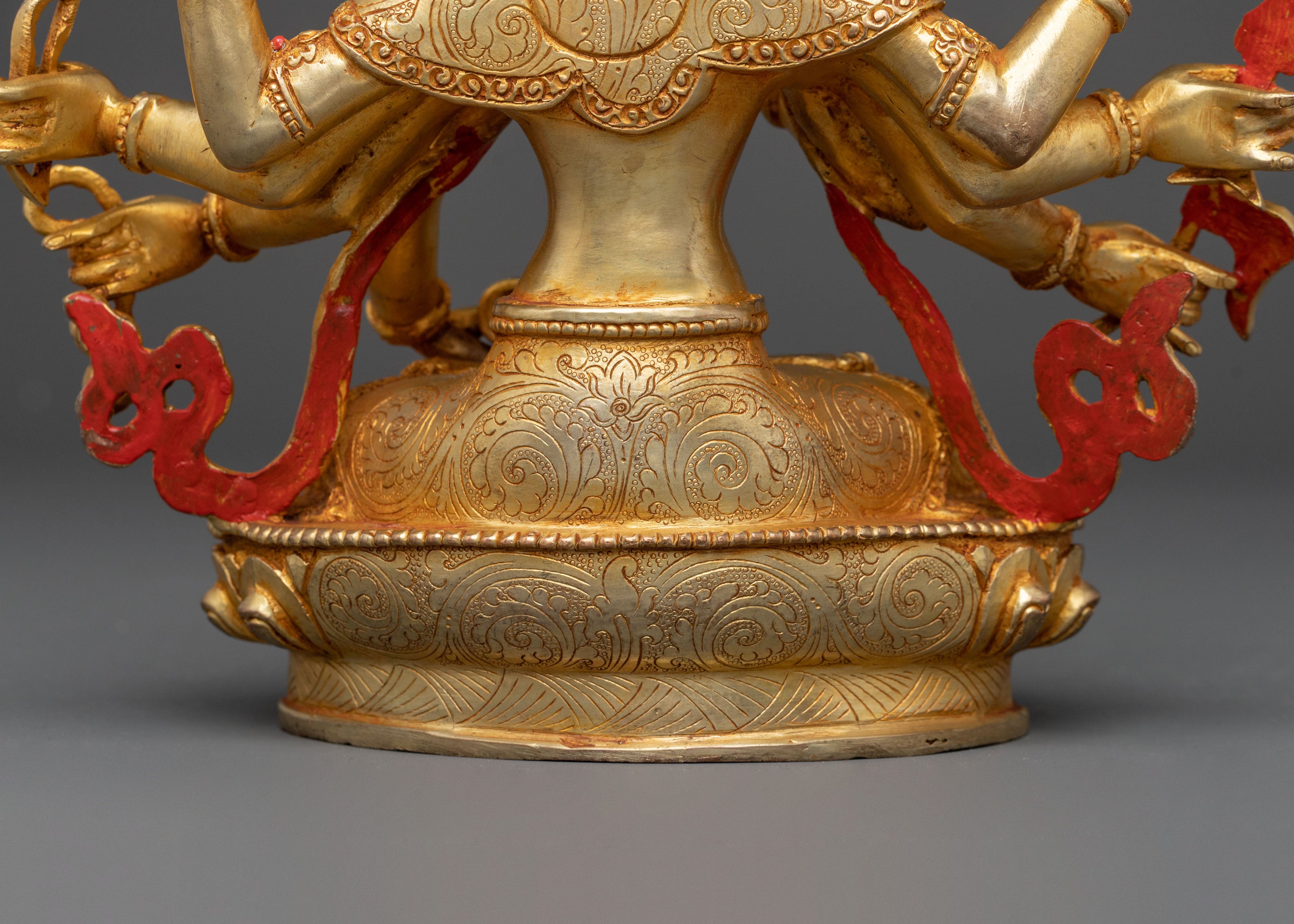Maha Vajrasattva | 24K Gold Gilded Sculpture
