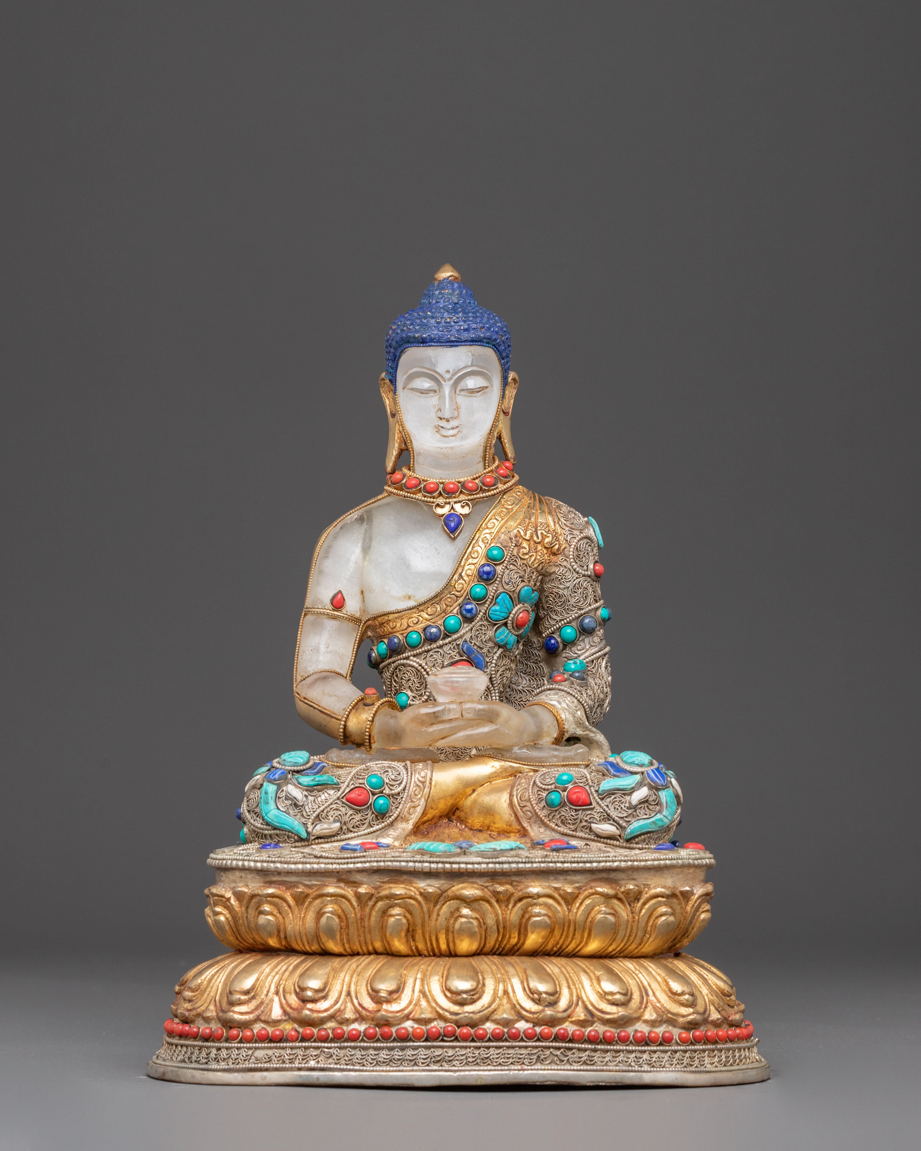 Crystal Statue of Buddha Amitabha