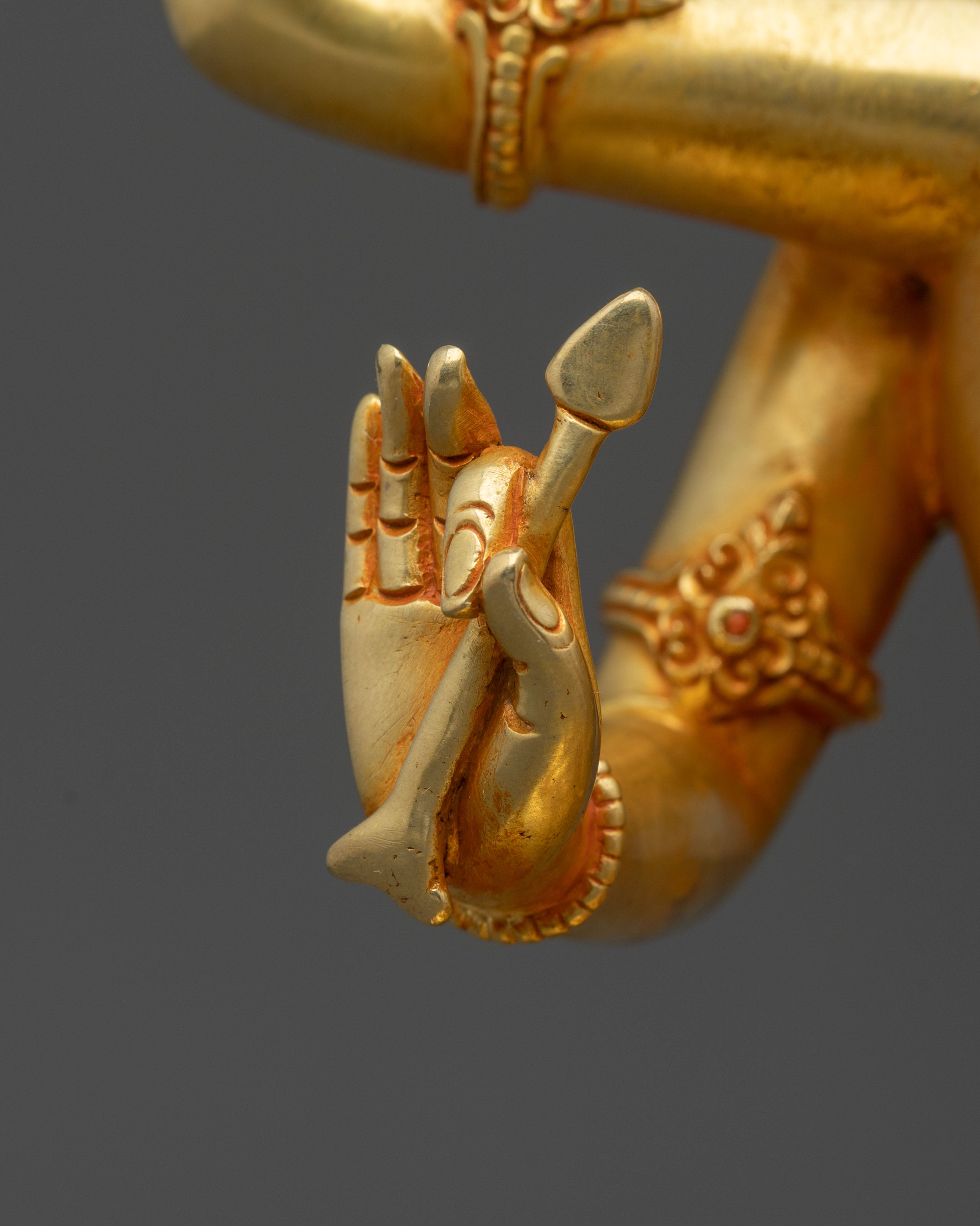 Maha Manjushri Flaming Sword Statue | Symbol of Transcendent Wisdom