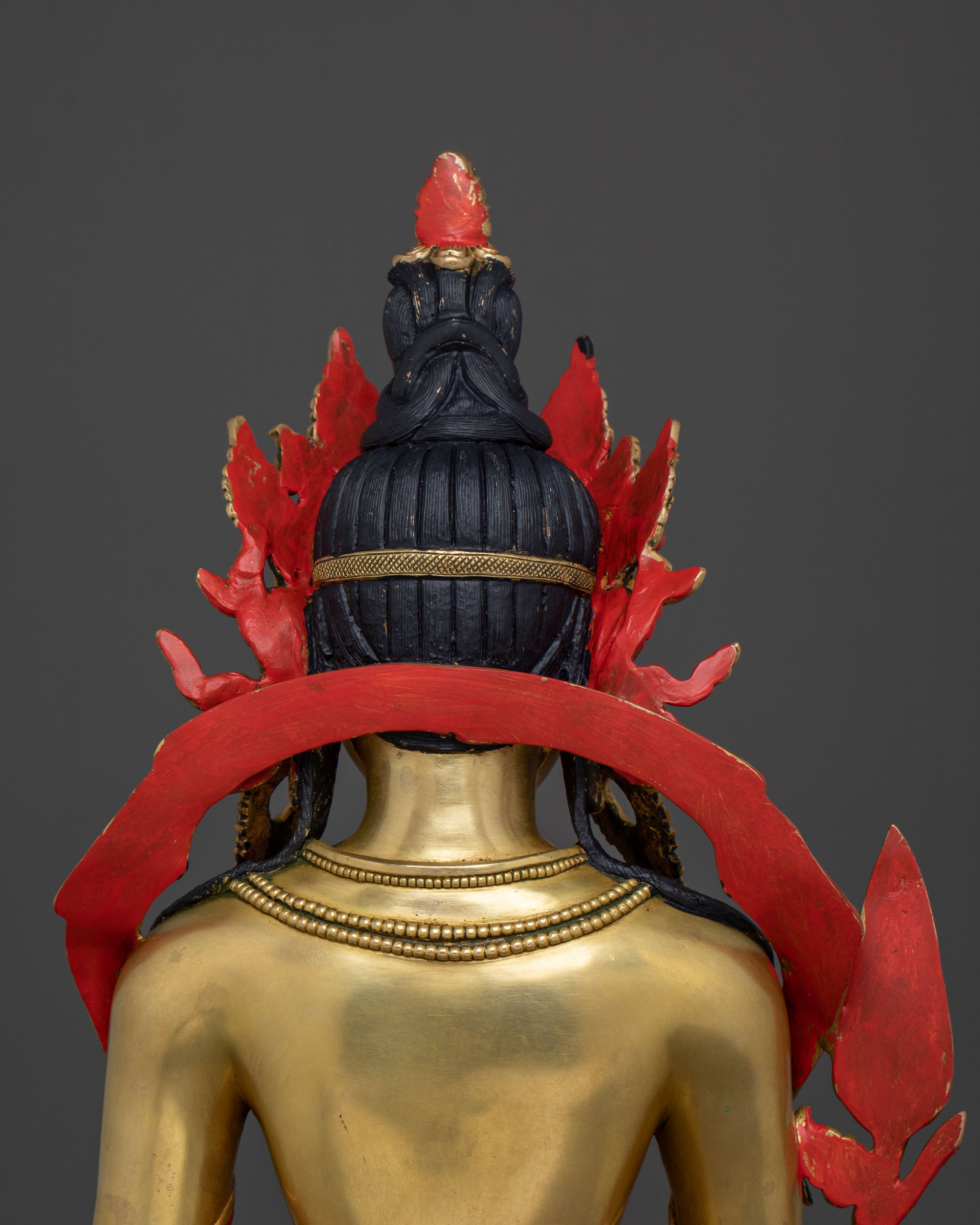 Handmade Kshitigarbha Sculpture | Himalayan Altar Decor