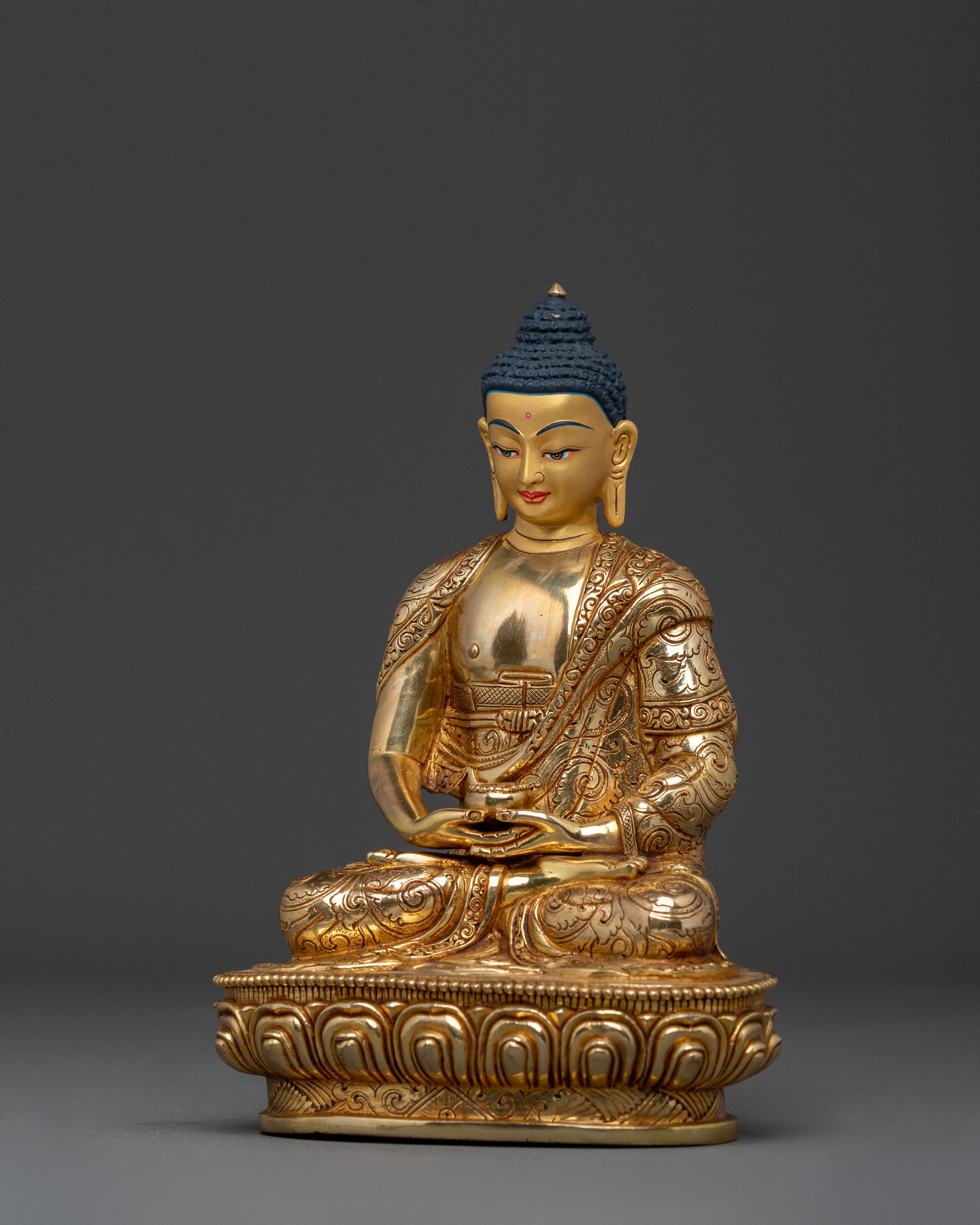 Amitabha Buddha Altar Decor Statue | Sacred Buddhist Home Shrine