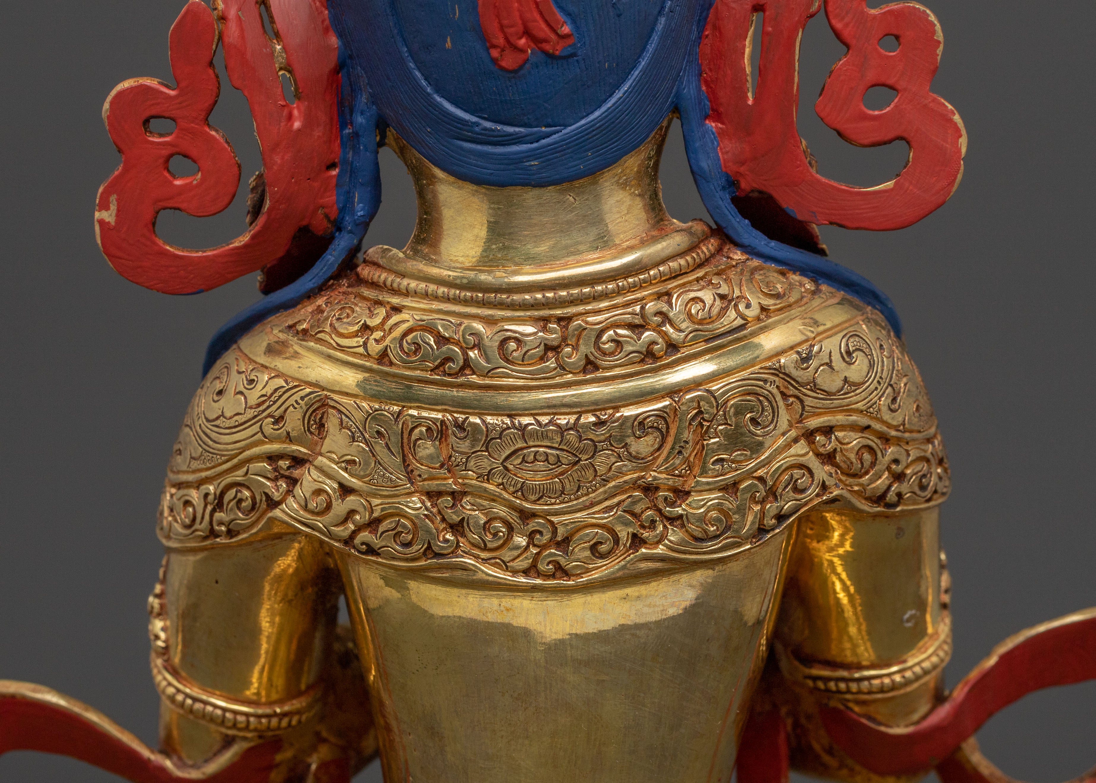 Vajradhara Divine Statue | 24K Gold Gilded Figure