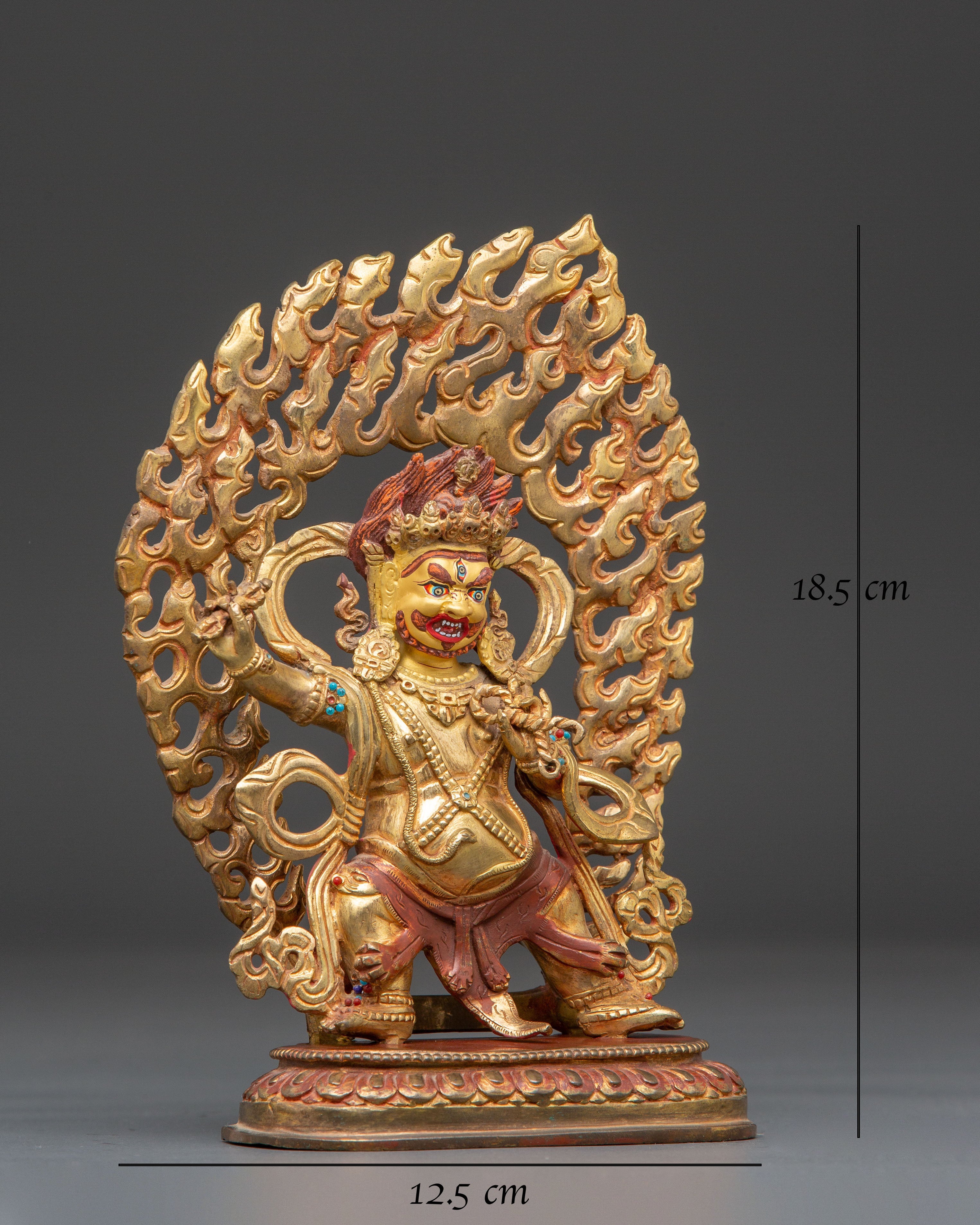 Golden Vajrapani Statue: The Protector of Buddha