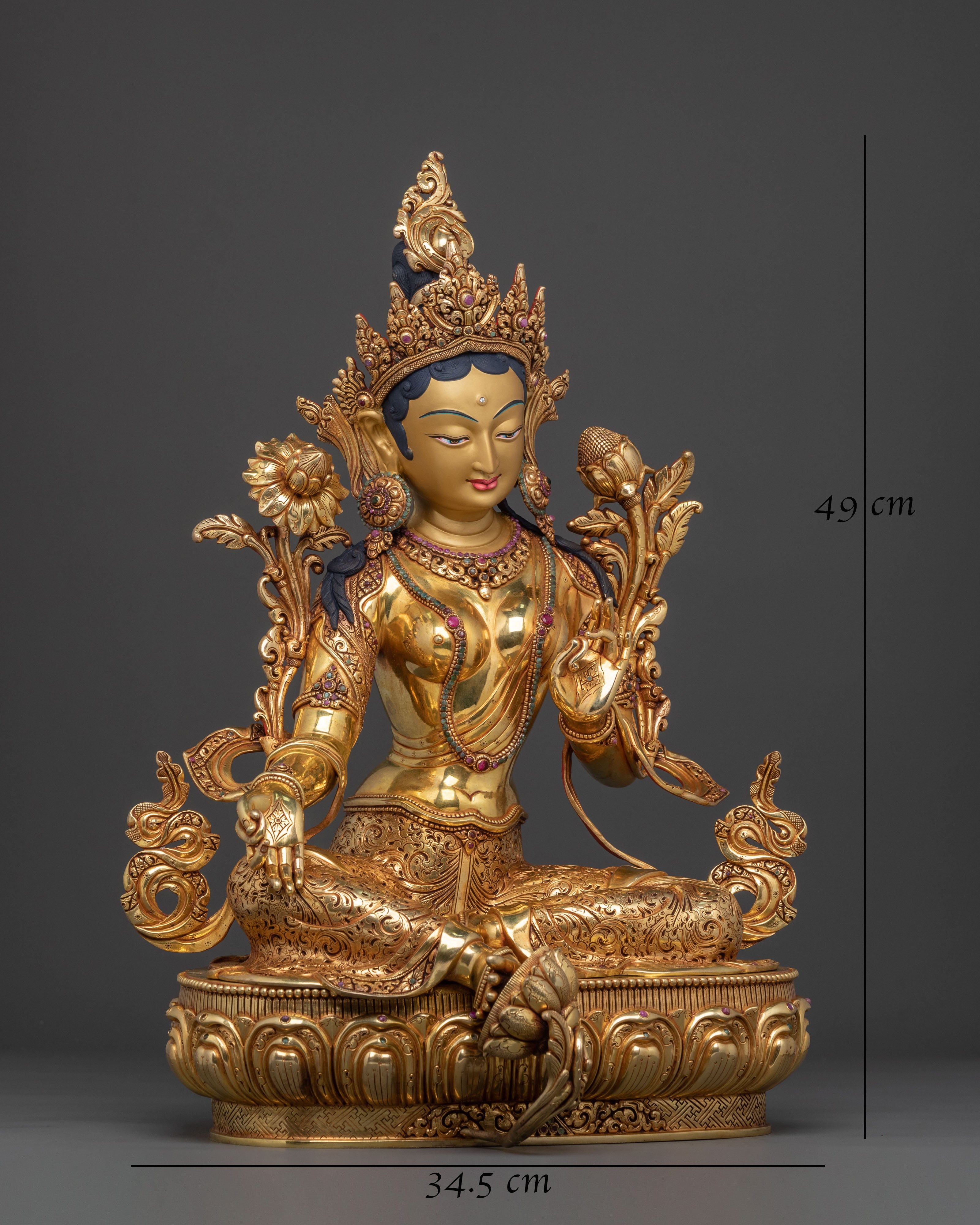 Green Tara Spiritual Statue | Protector Figurine