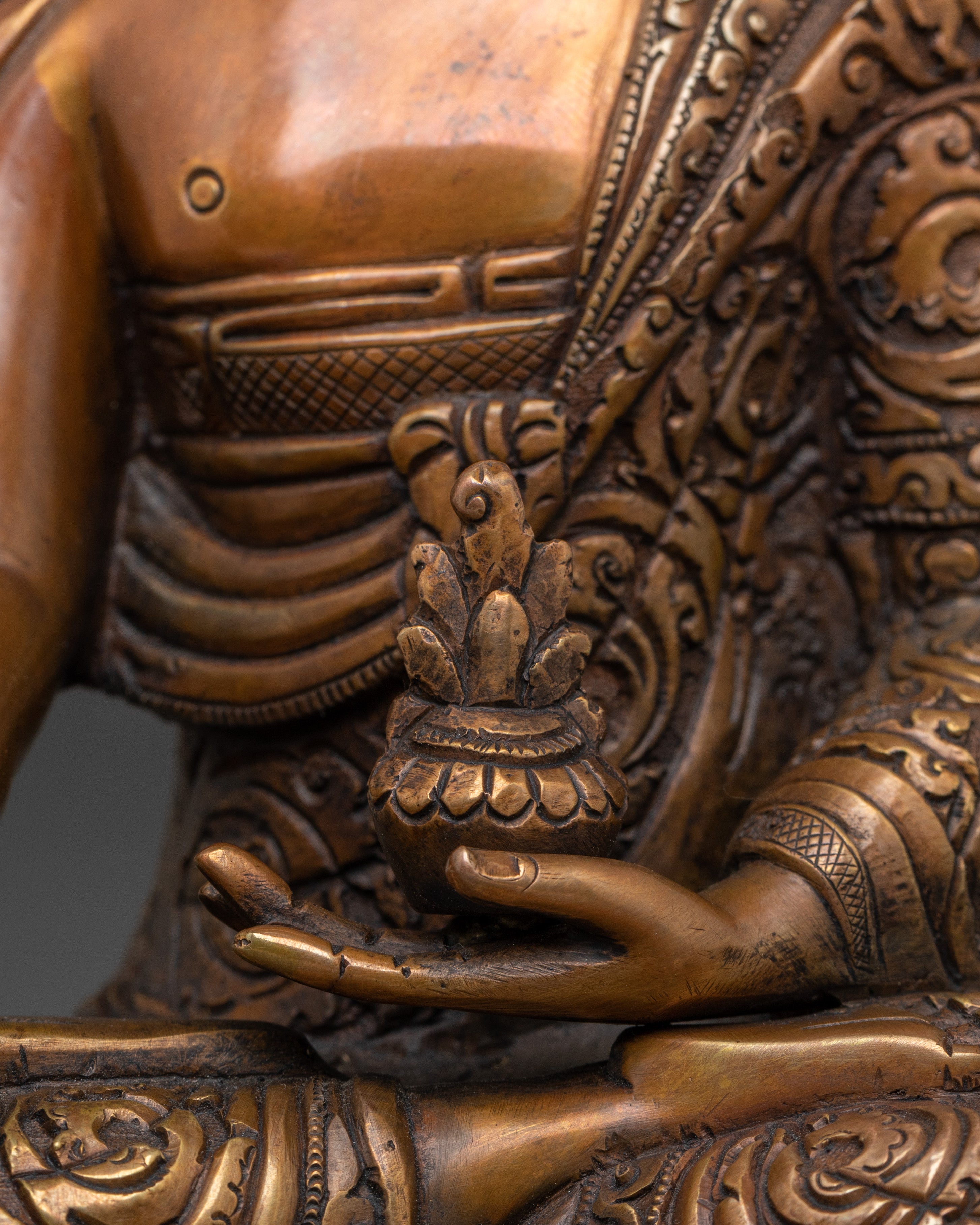 Medicine Buddha Tibetan Statue | Healing Decor