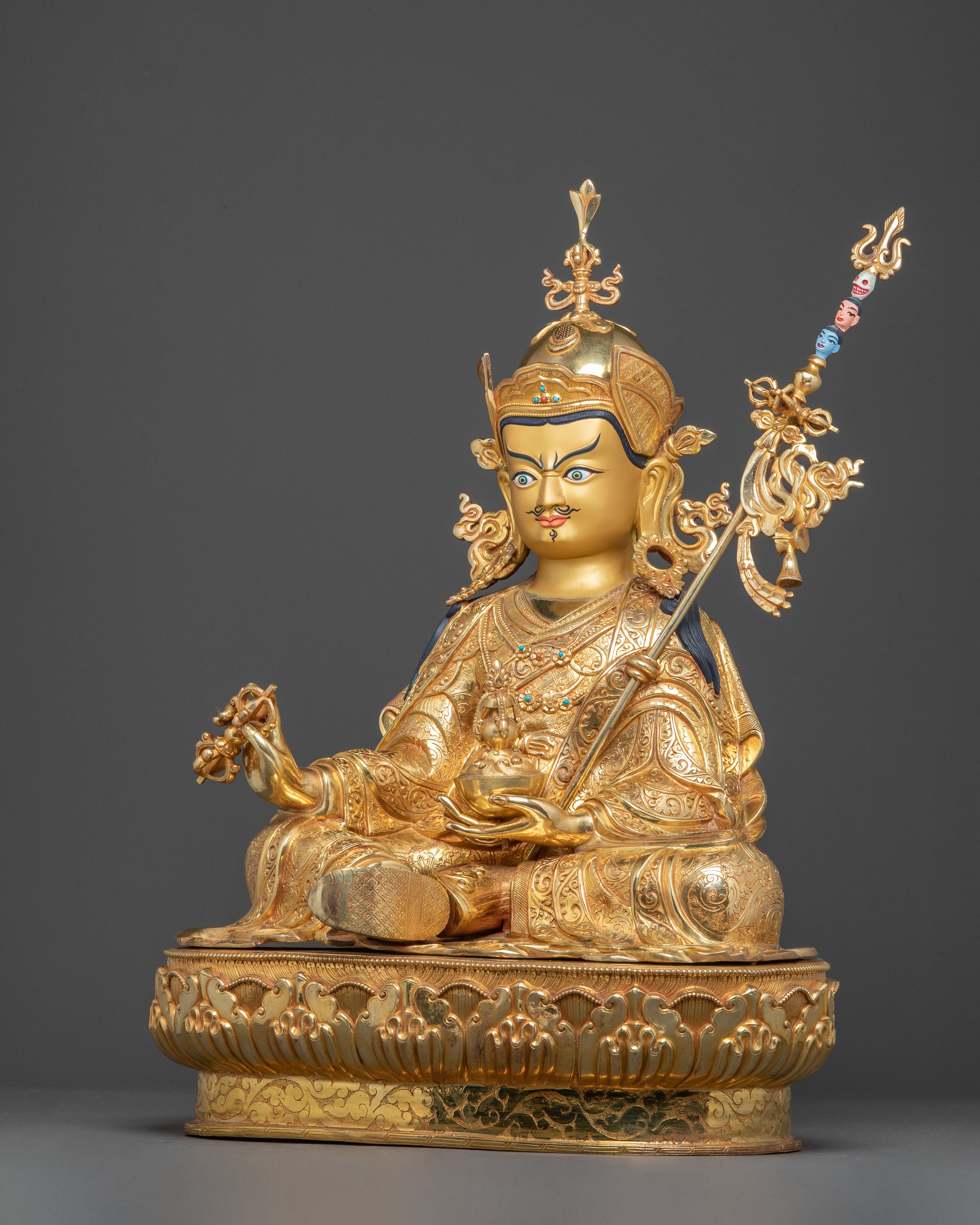Radiant Traditional Padmasambhava Statue