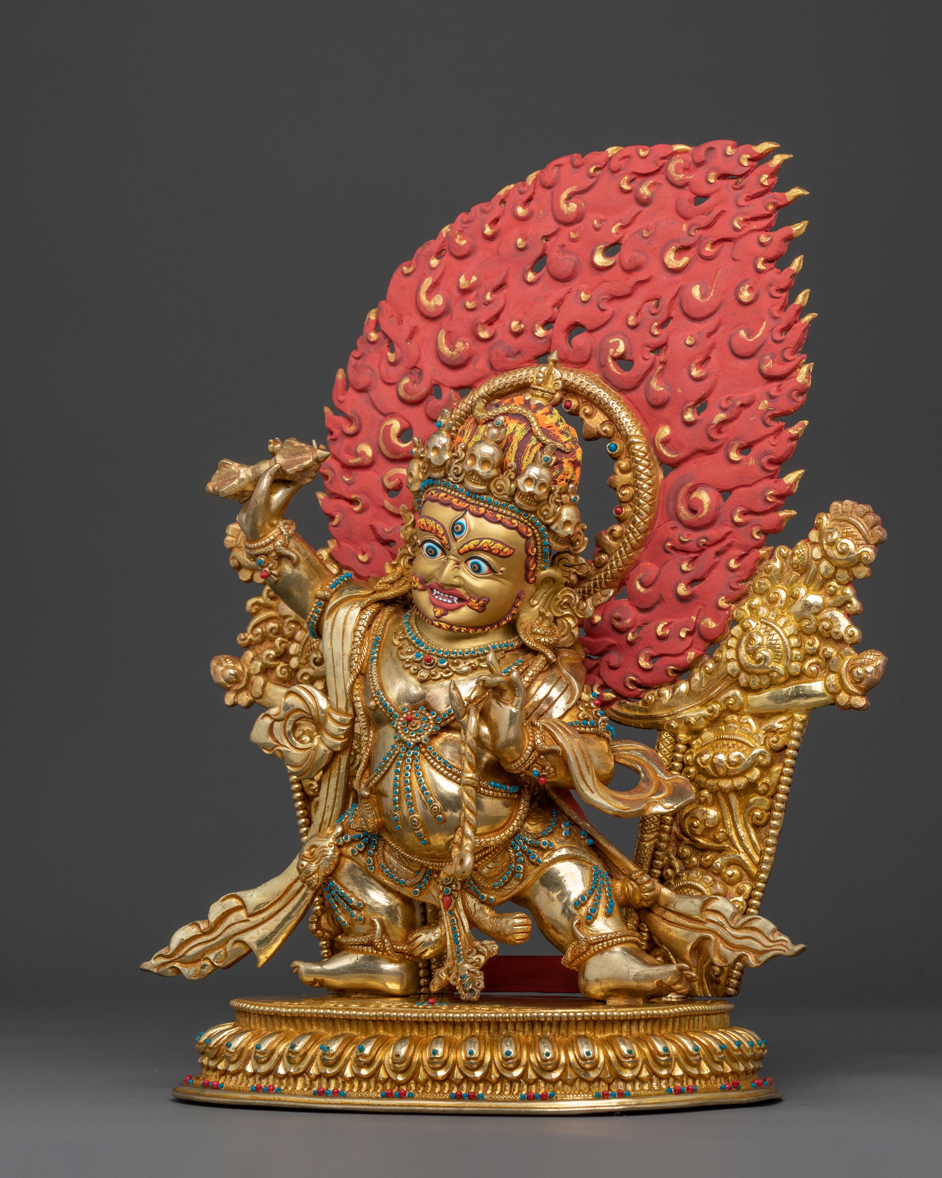 Vajrapani Golden Statue | Indomitable Guardian