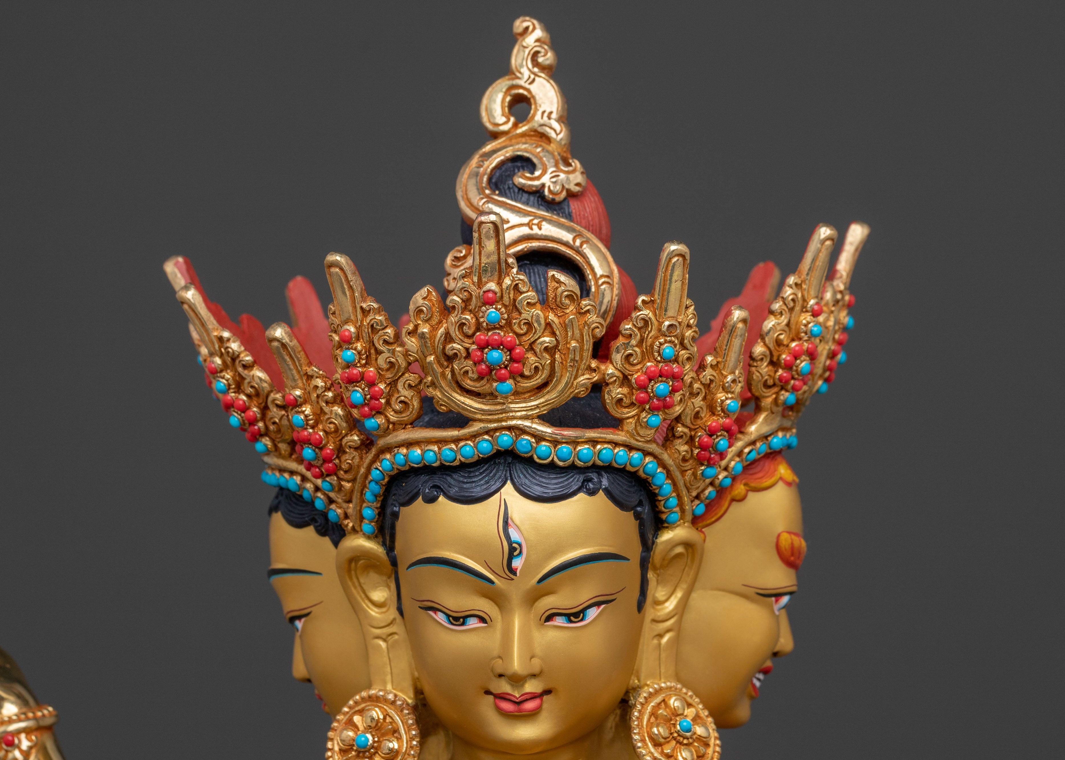 Namgyalma Bodhisattva: Figurine with Antique Finish