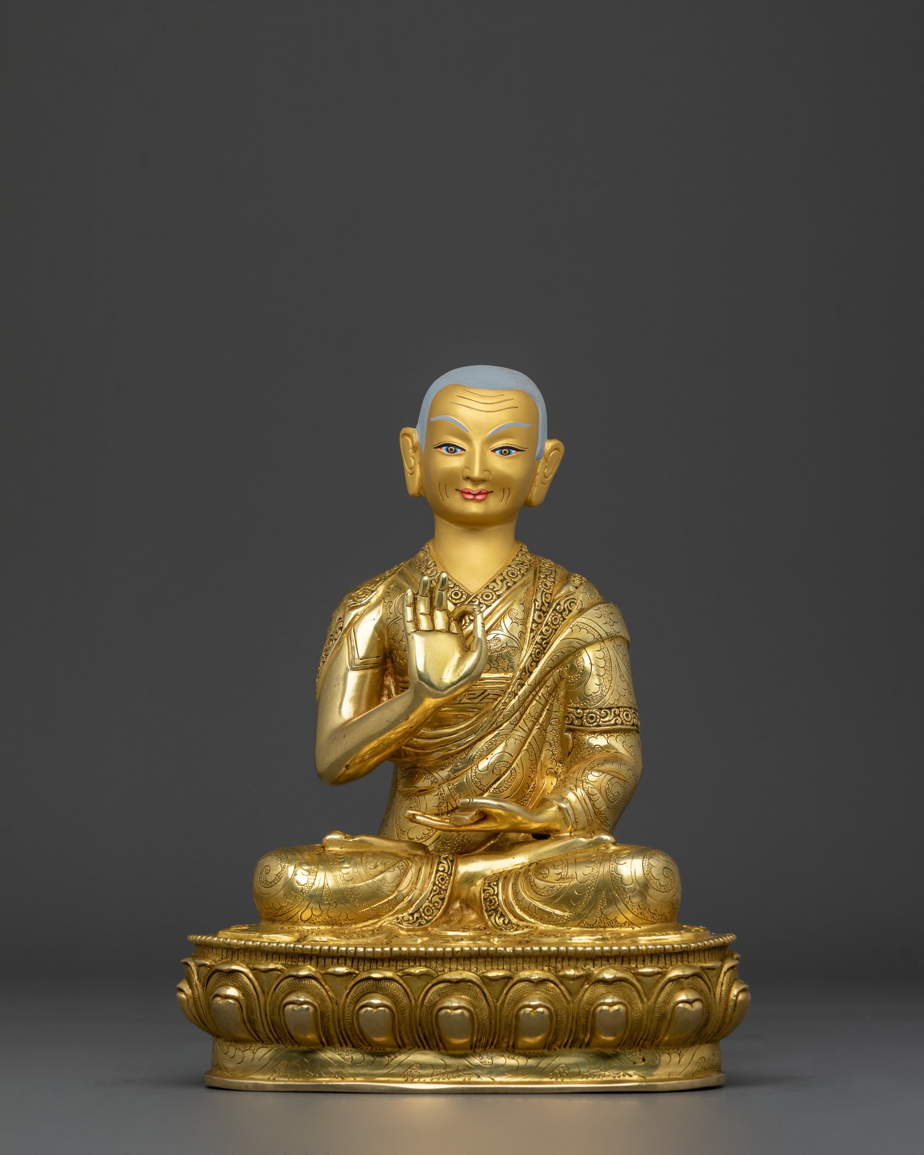 Tsongkhapa with Disciples Sculpture Set | Altar Home Decor