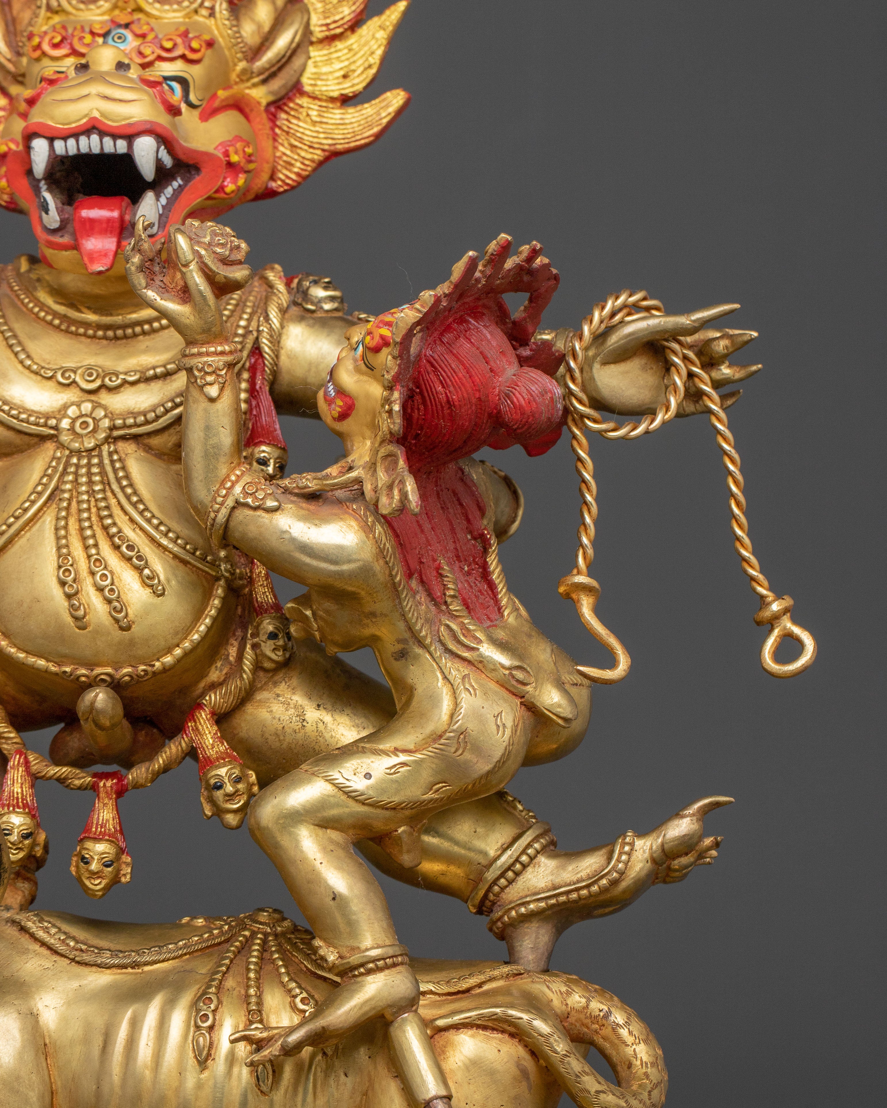Yama Dharmaraja Fierce Wisdom Statue | Wrathful Deity