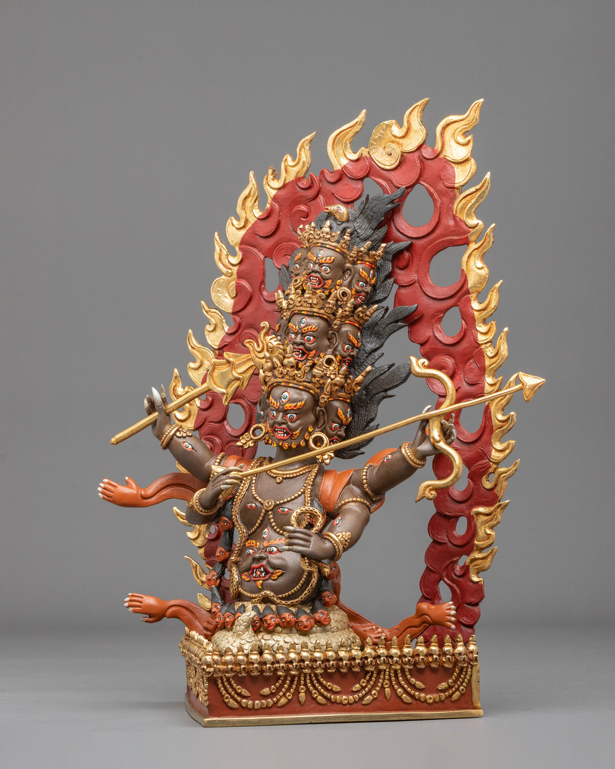 Rahula Copper Sculpture | Handcrafted Devotional Art