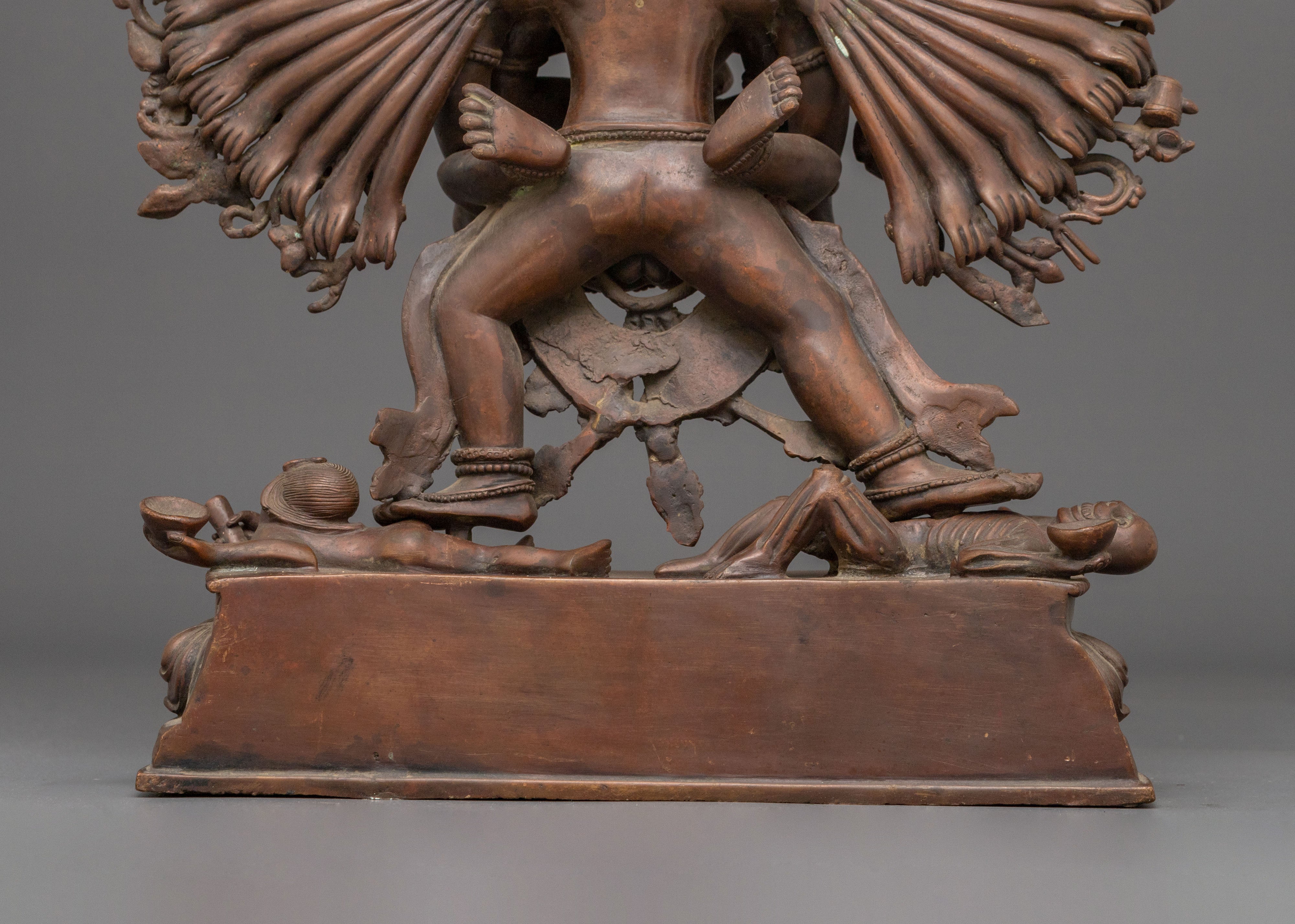Heruka Chakrasamvara Sculpture | Oxidized Copper Masterpiece