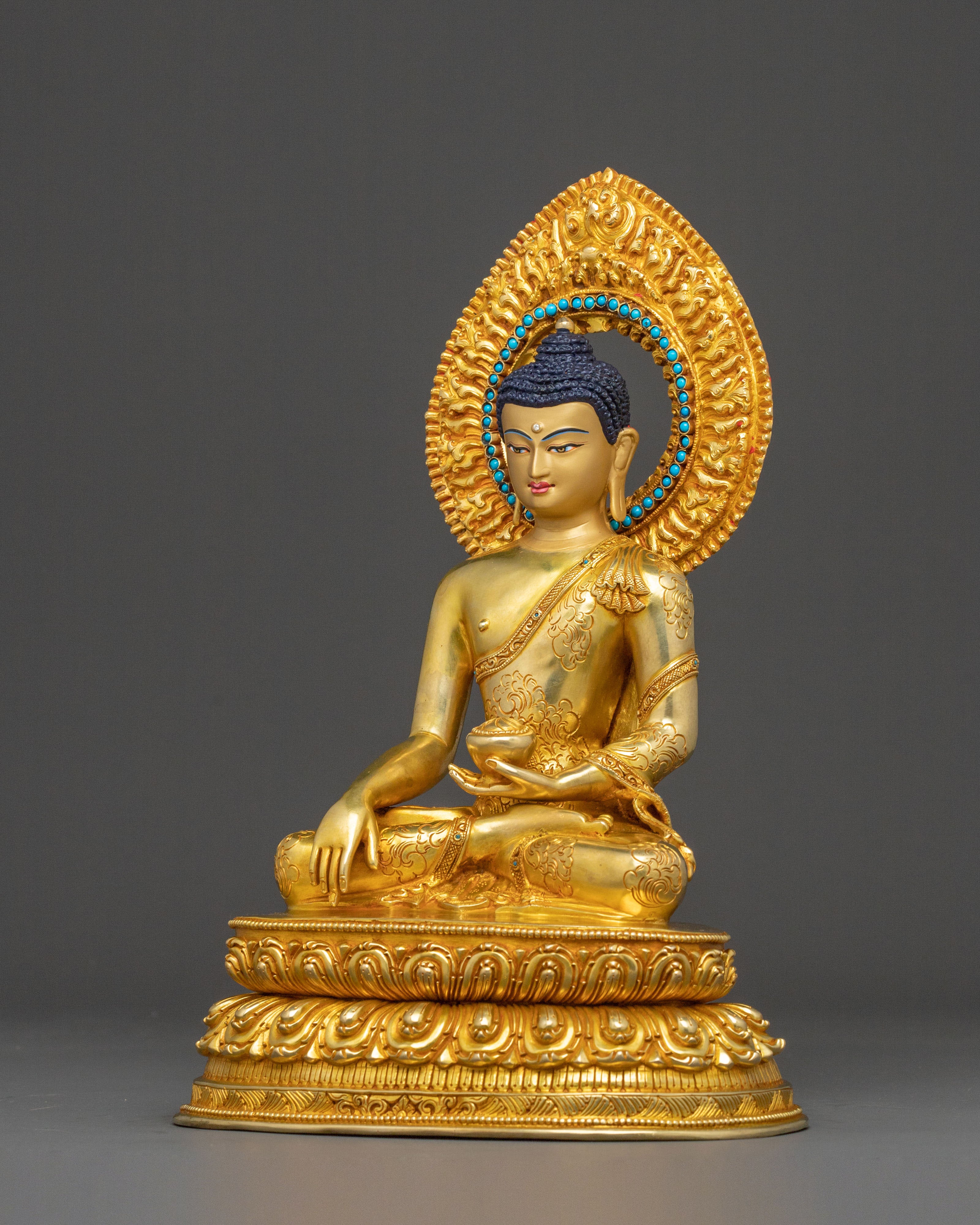 Serene Earth Touching Shakyamuni Buddha Statue