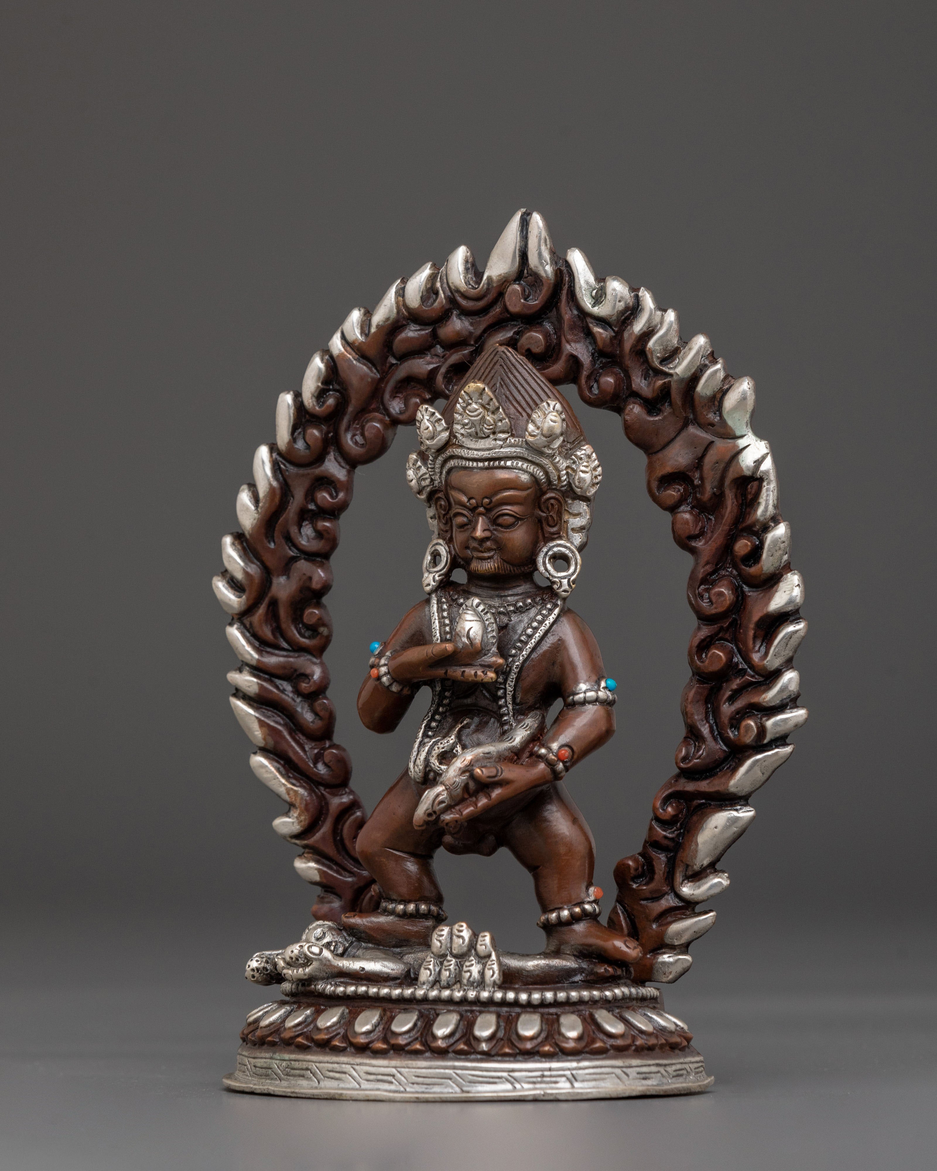 Black Dzambhala Sculpture | Wealth Deity