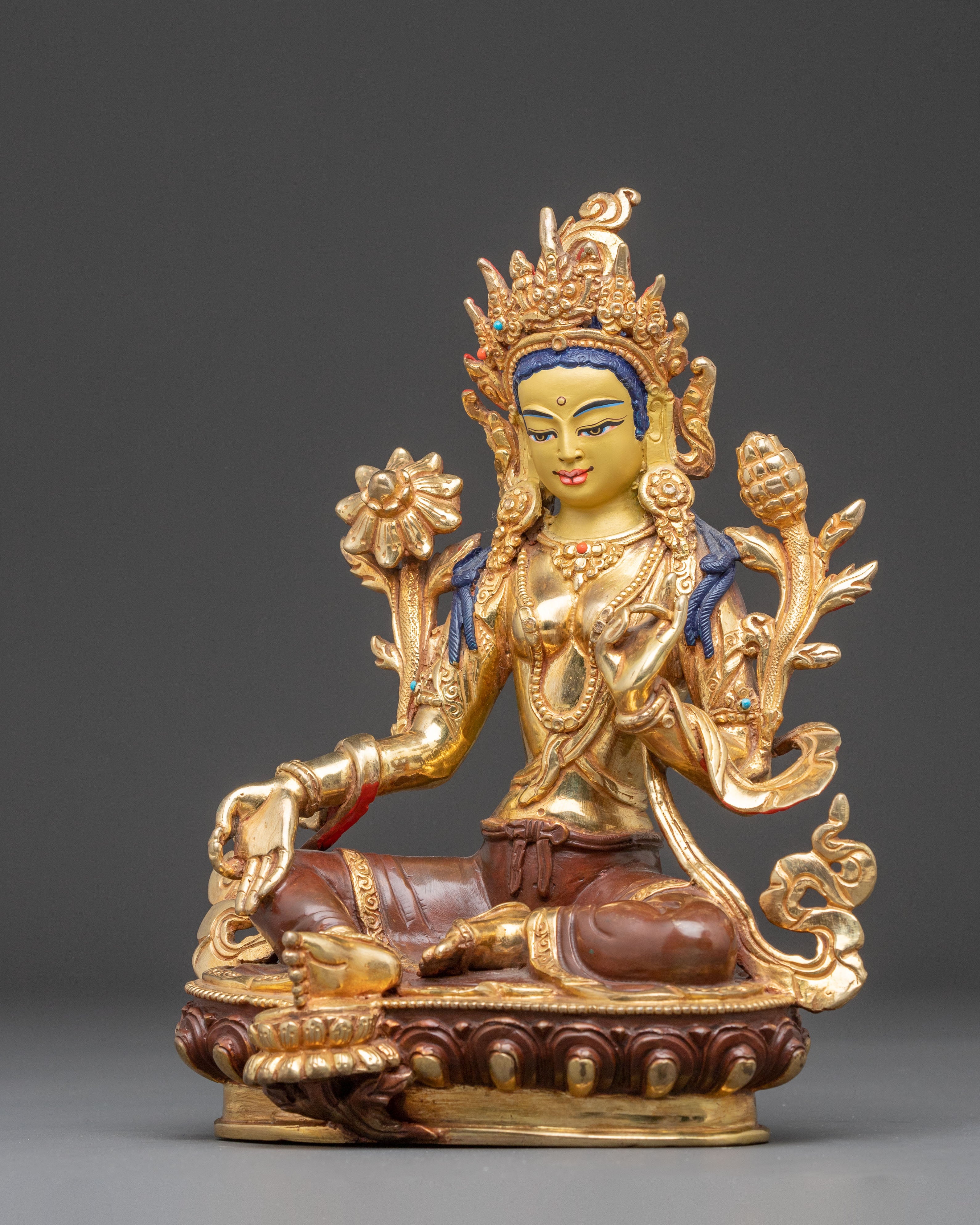 Handmade Sculpture of Mother Green Tara | Compassionate Protector
