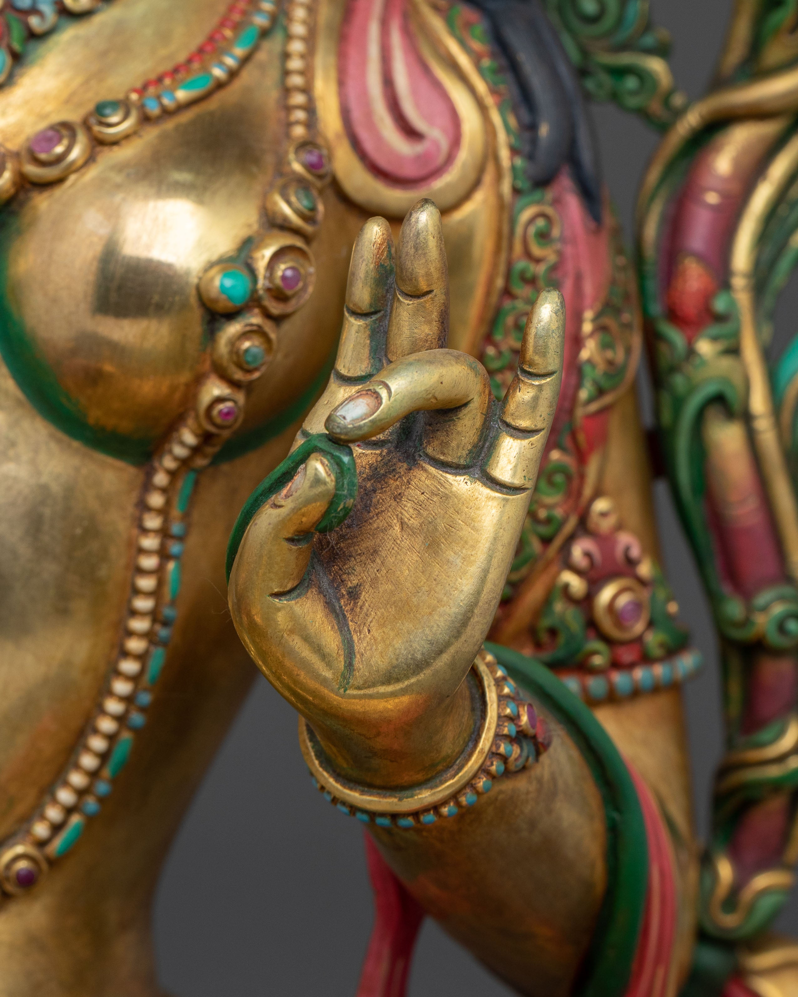 Green Tara Guardian Deity Statue | Compassion Home Altar Decor