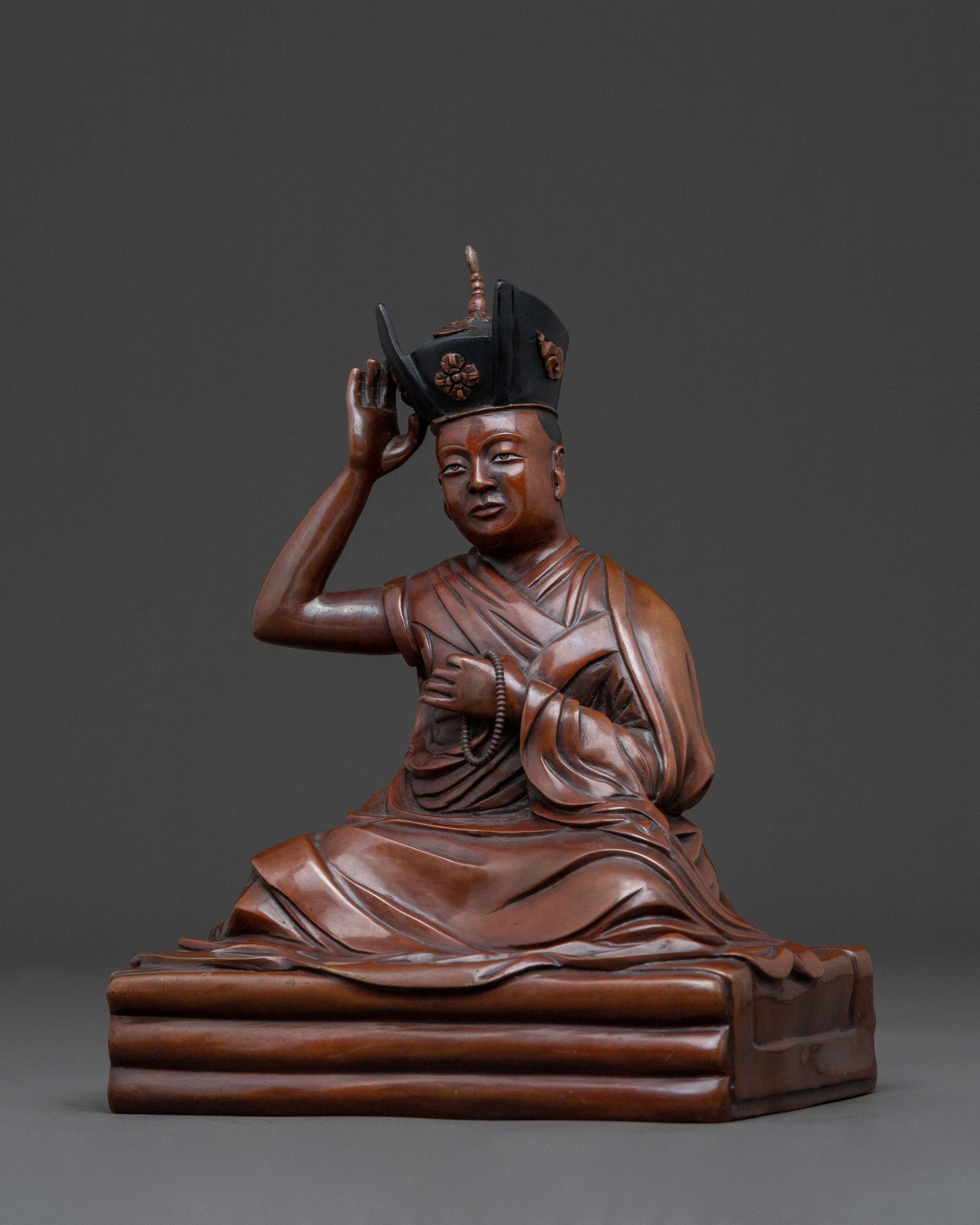 Karmapa Sacred Copper Statue | Spiritual Head