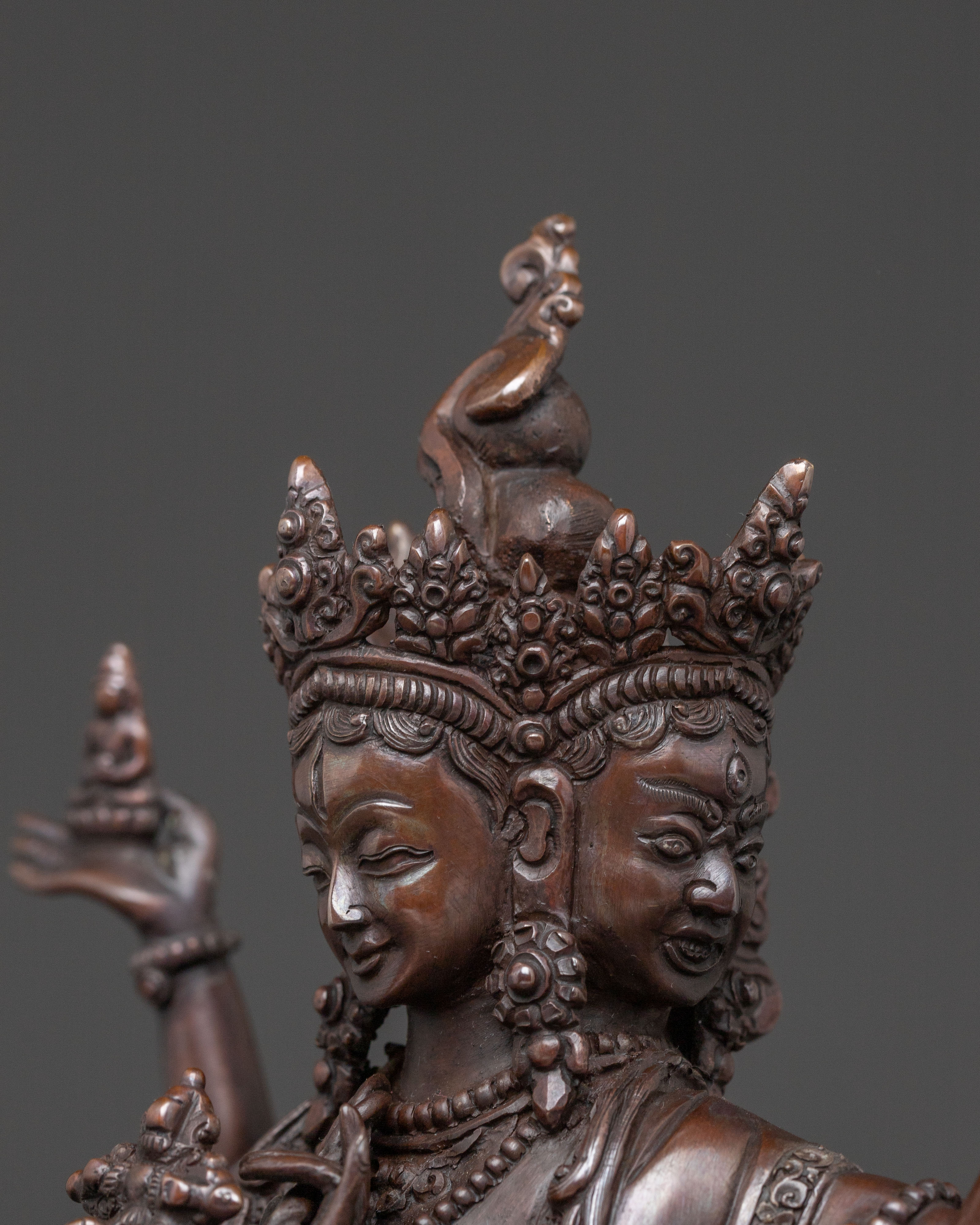 Nagyalma Handcrafted Copper Statue – Deity of longevity