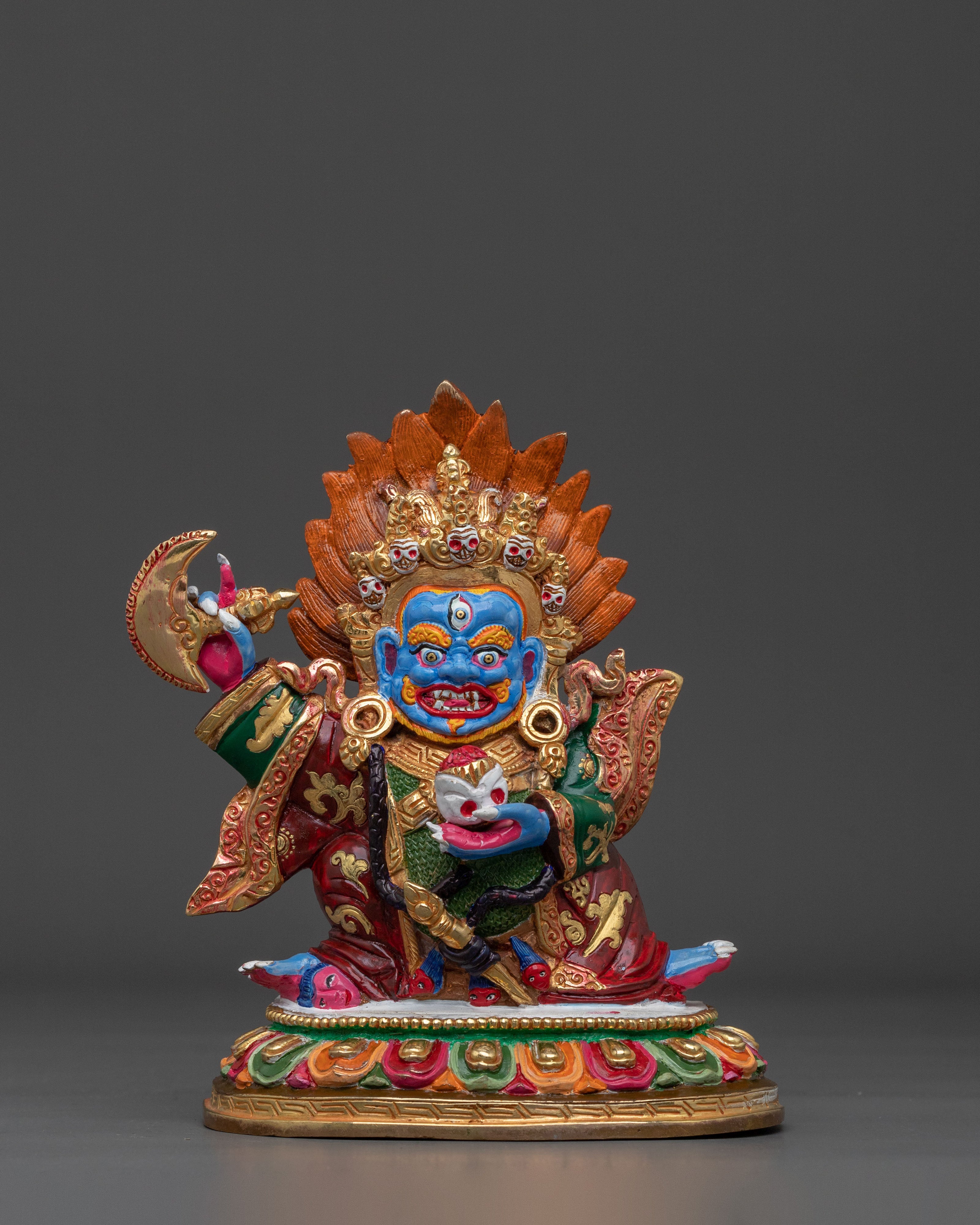 Wrathful Mahakala Bernakchen Statue | Symbol of Protection