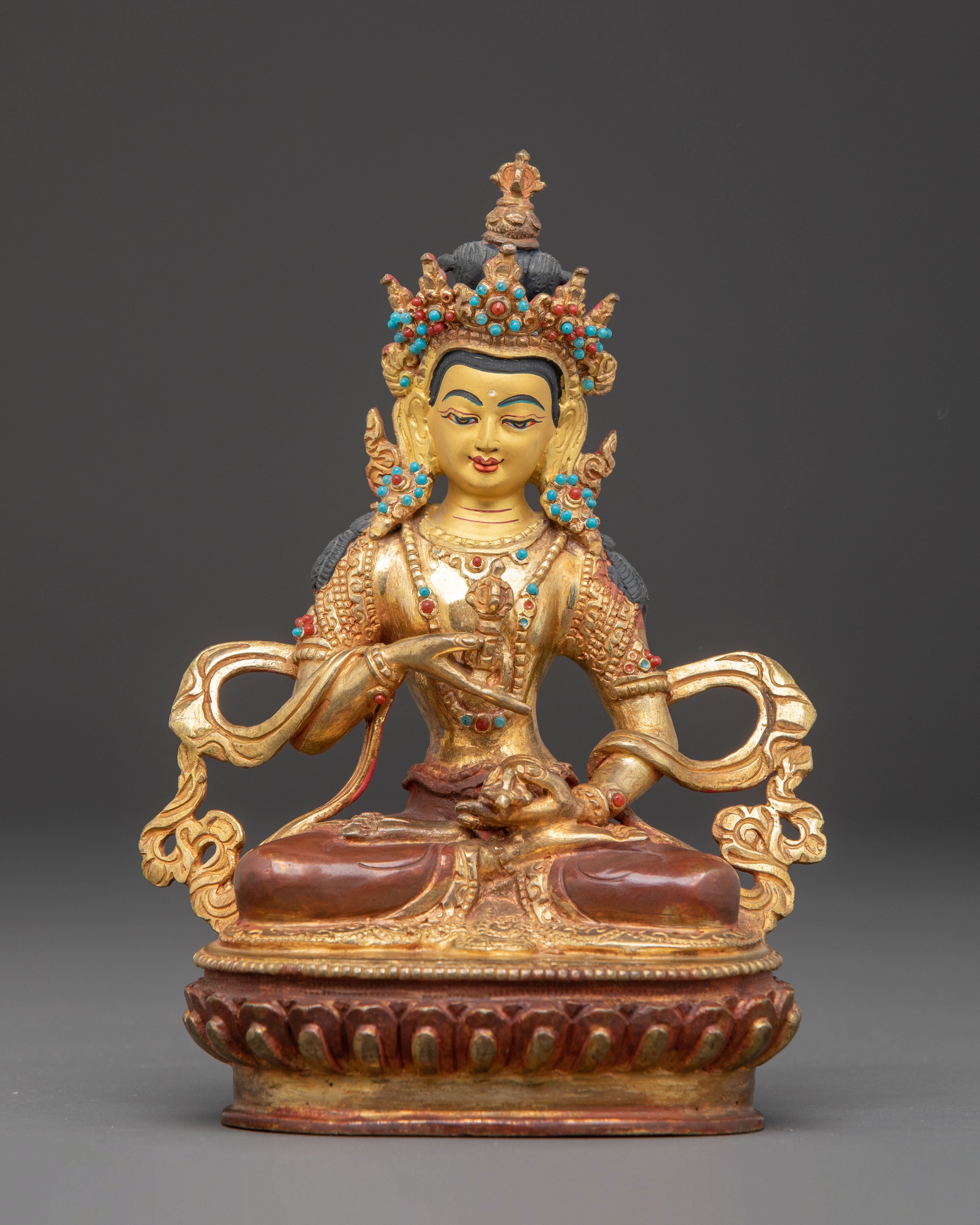 Vajrasattva Copper Statue: Handcrafted Purification Deity