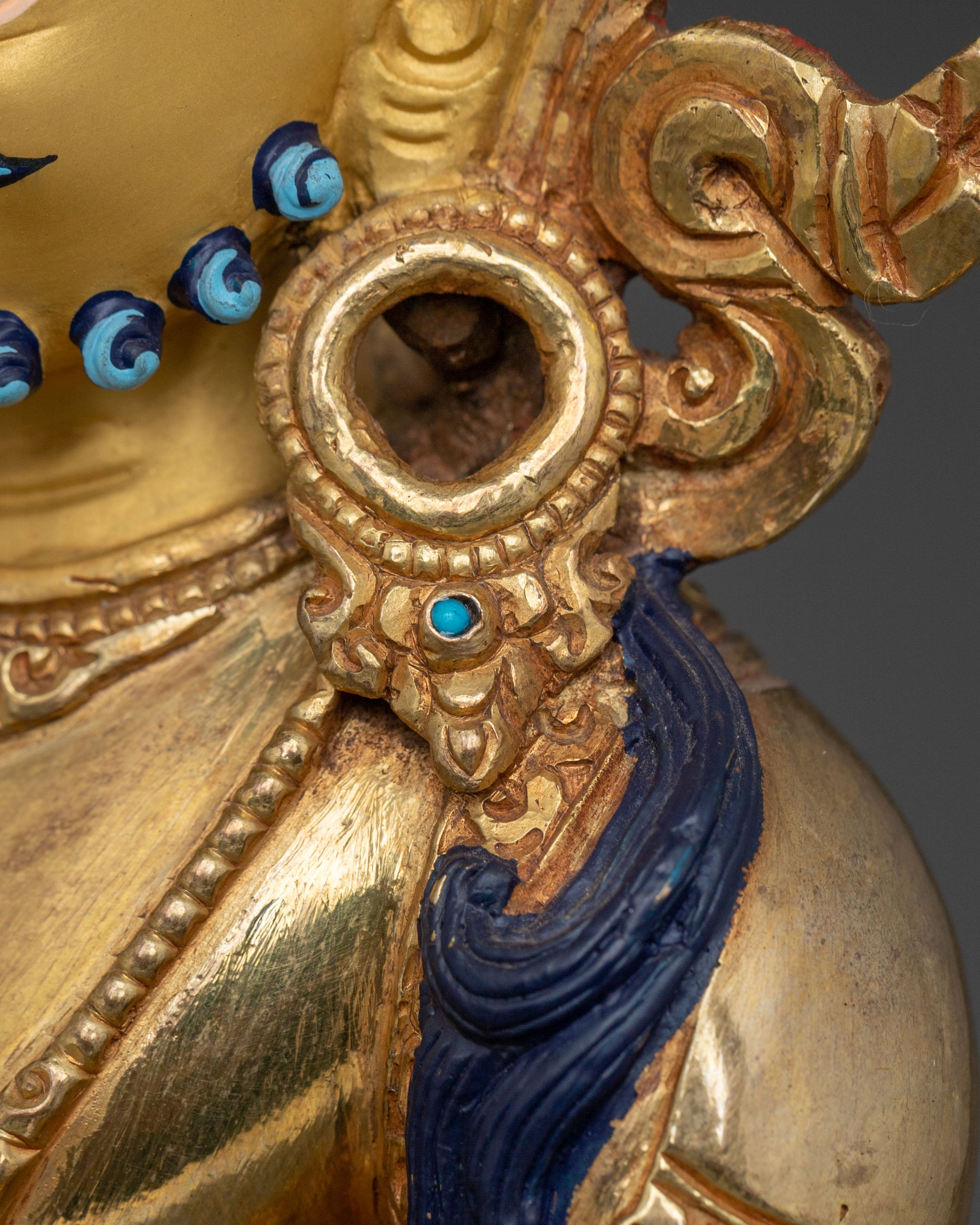 Dzambhala Wealth Deity Figure | Tibetan Wealth Deity Sculpture