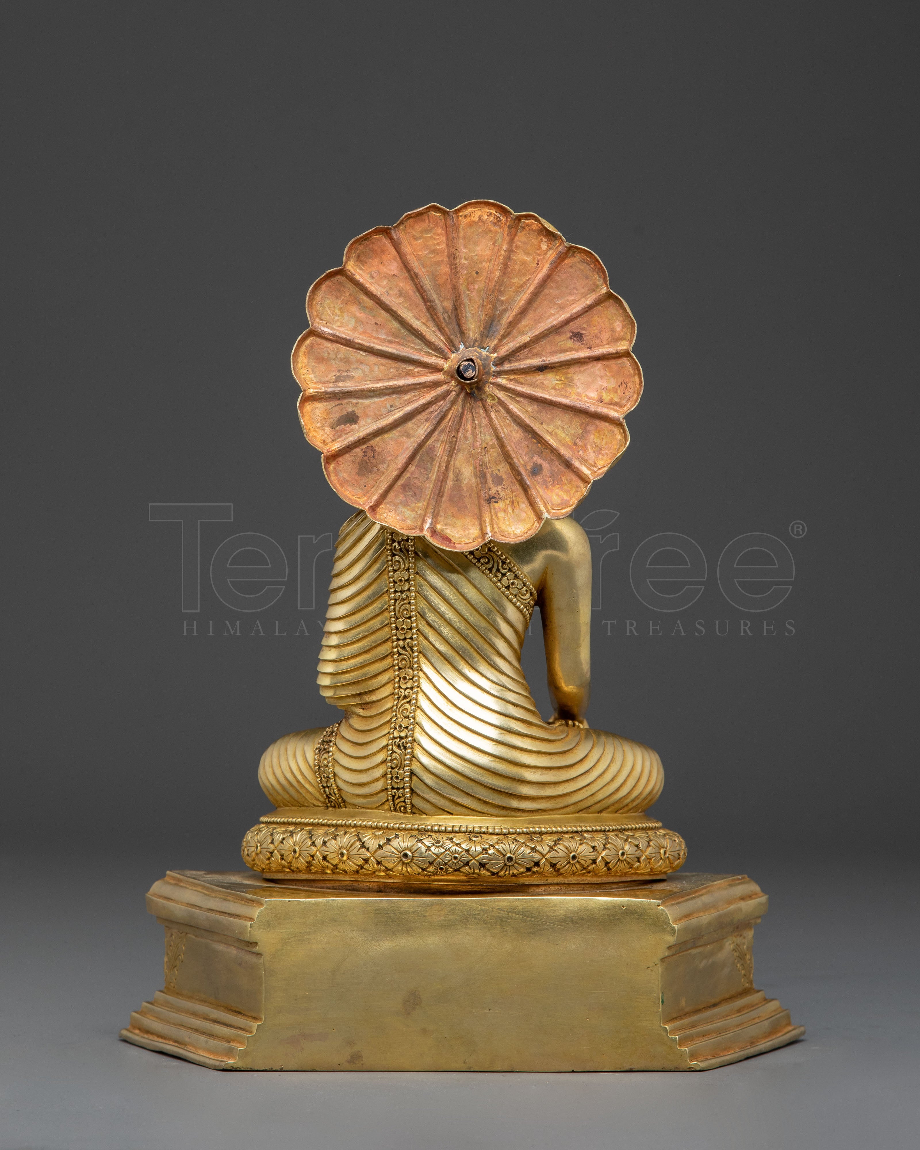 Handmade Golden Buddha Statue for Altar | Symbol of Enlightenment