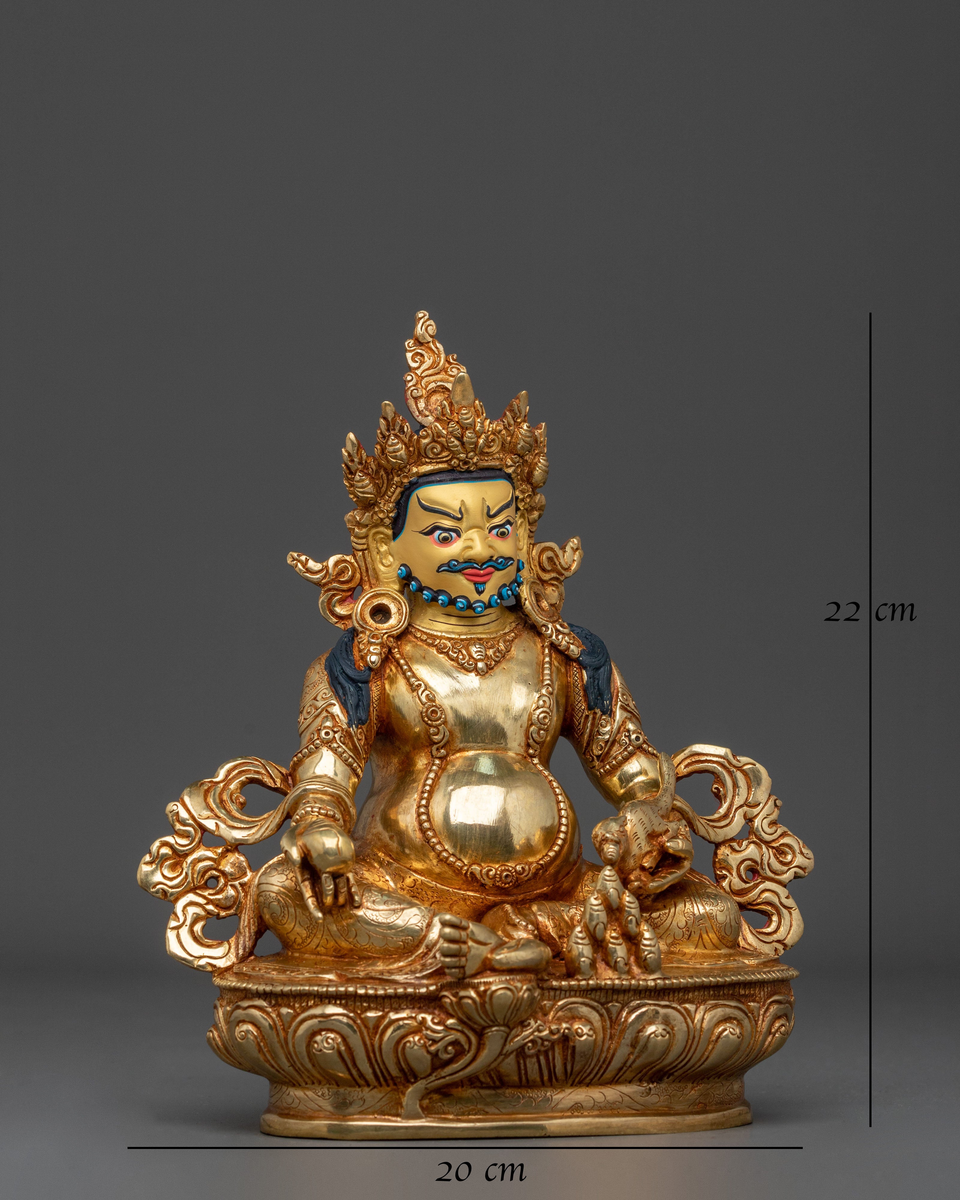 Tibetan God Dzambhala Statue | Tibetan Wealth God