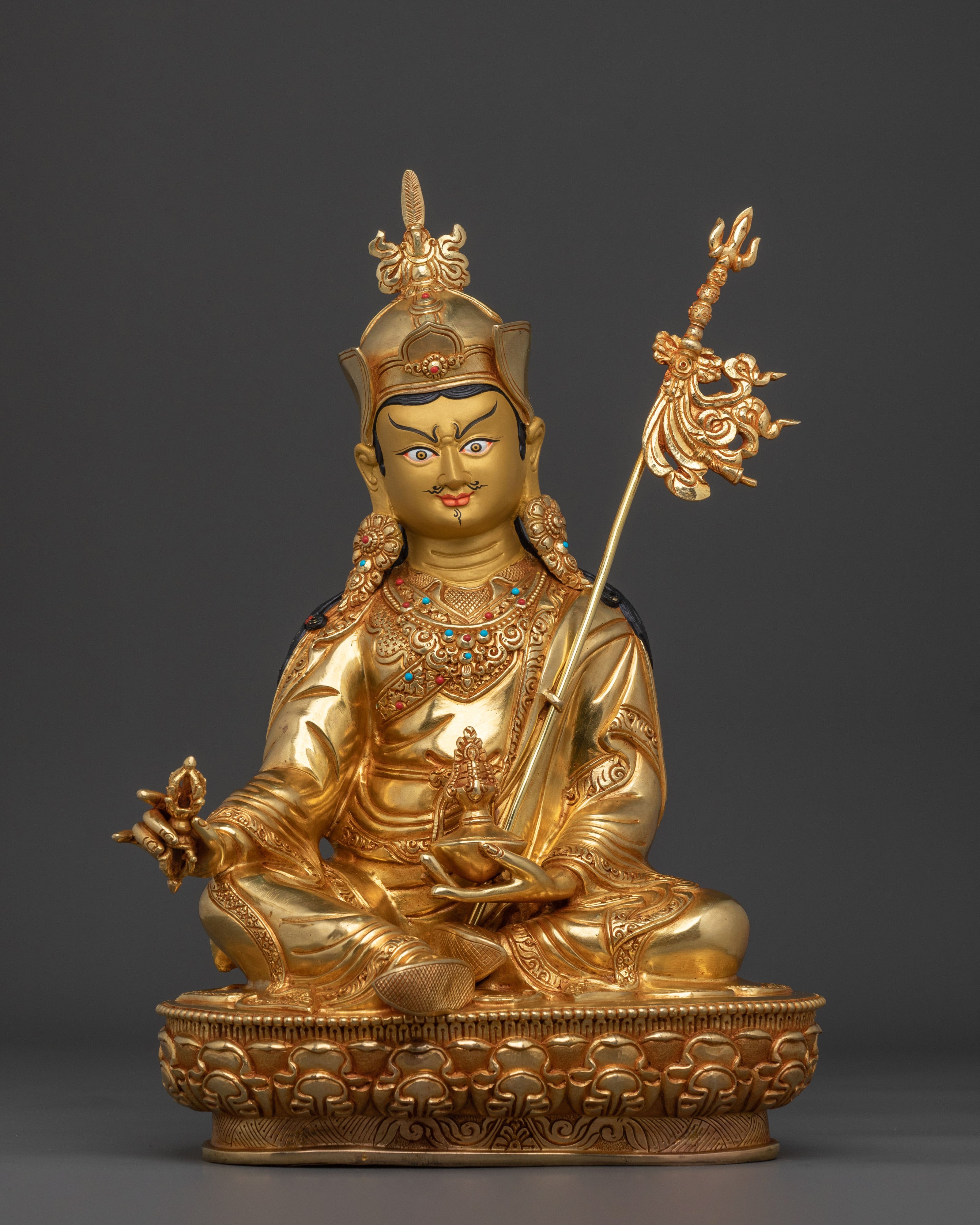 Tibetan Buddhist Guru Rinpoche Statue | | Tibetan Buddhist Master