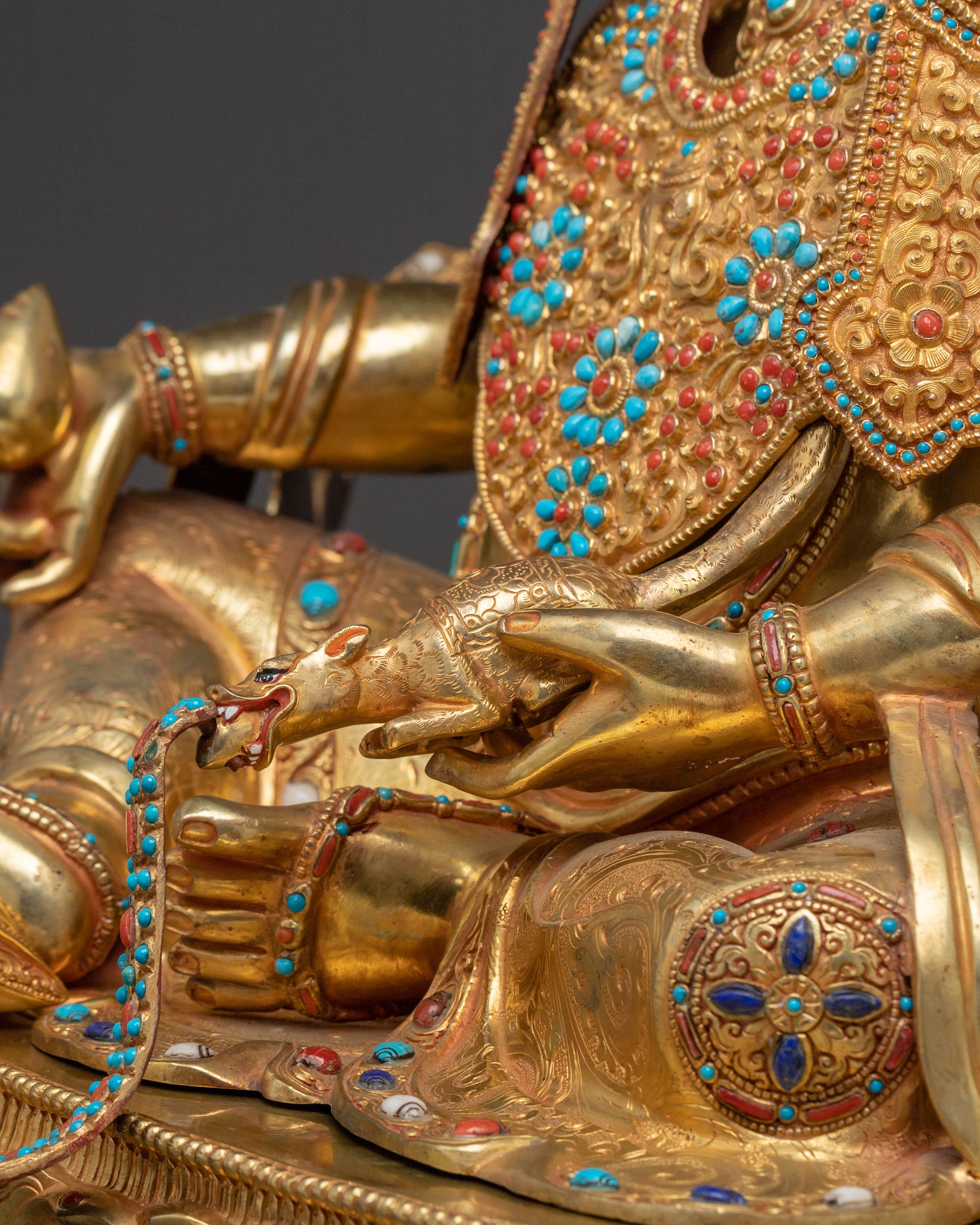 Zambhala Golden Statue | Guardian of Abundance
