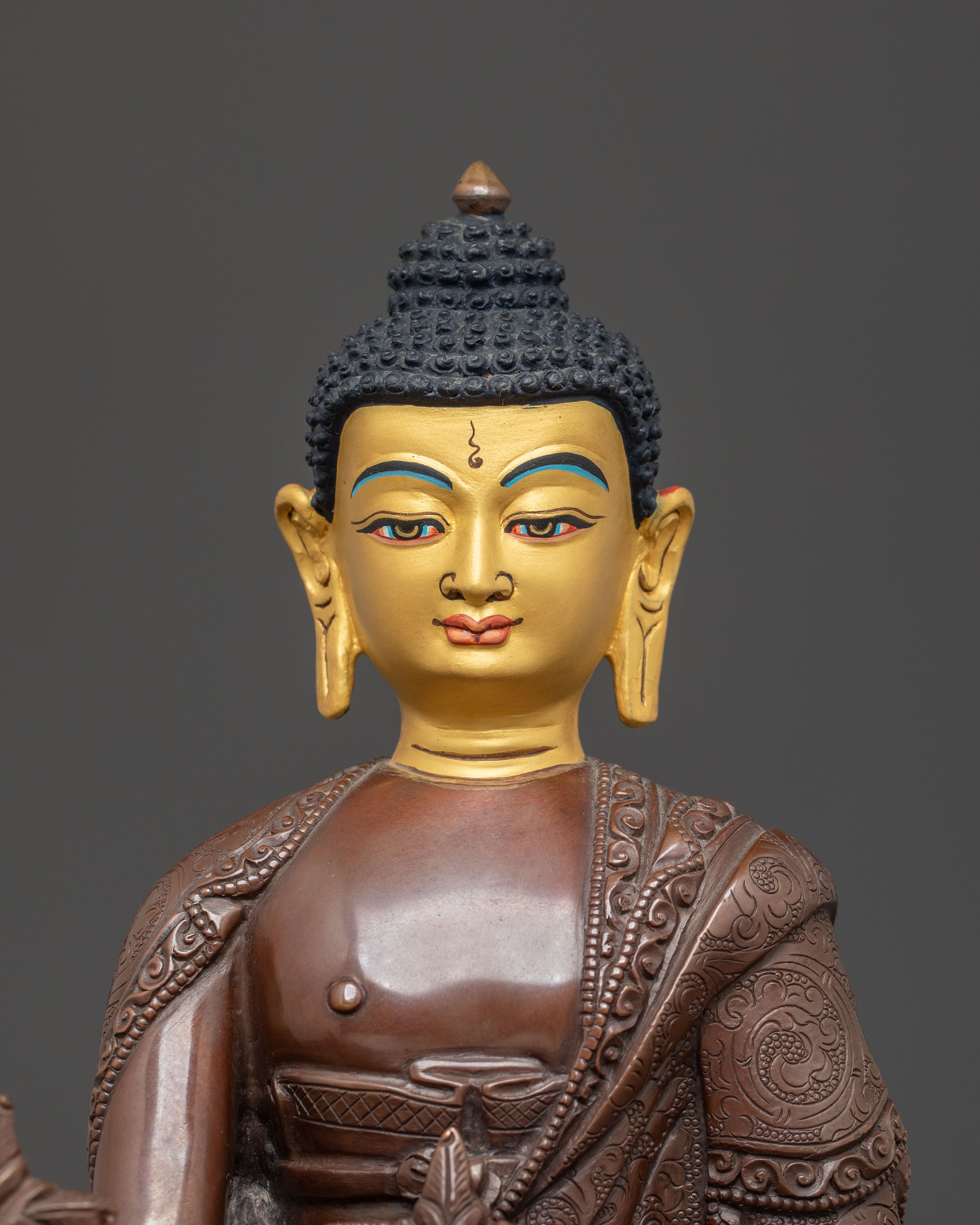 Golden Statue of Healer Medicine Buddha | Healing Buddha