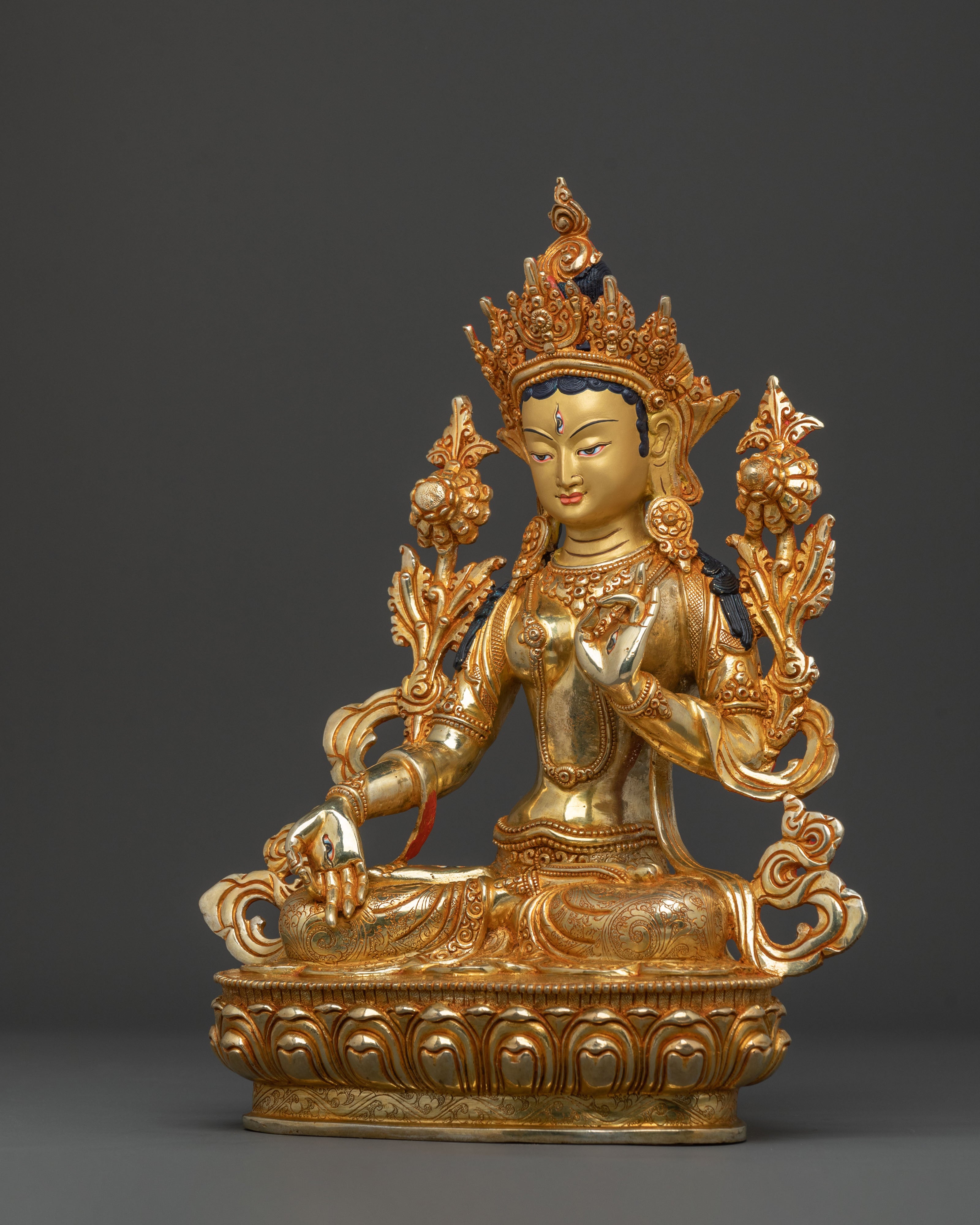 Sacred White Tara Wisdom Statue | Icon for Blessings