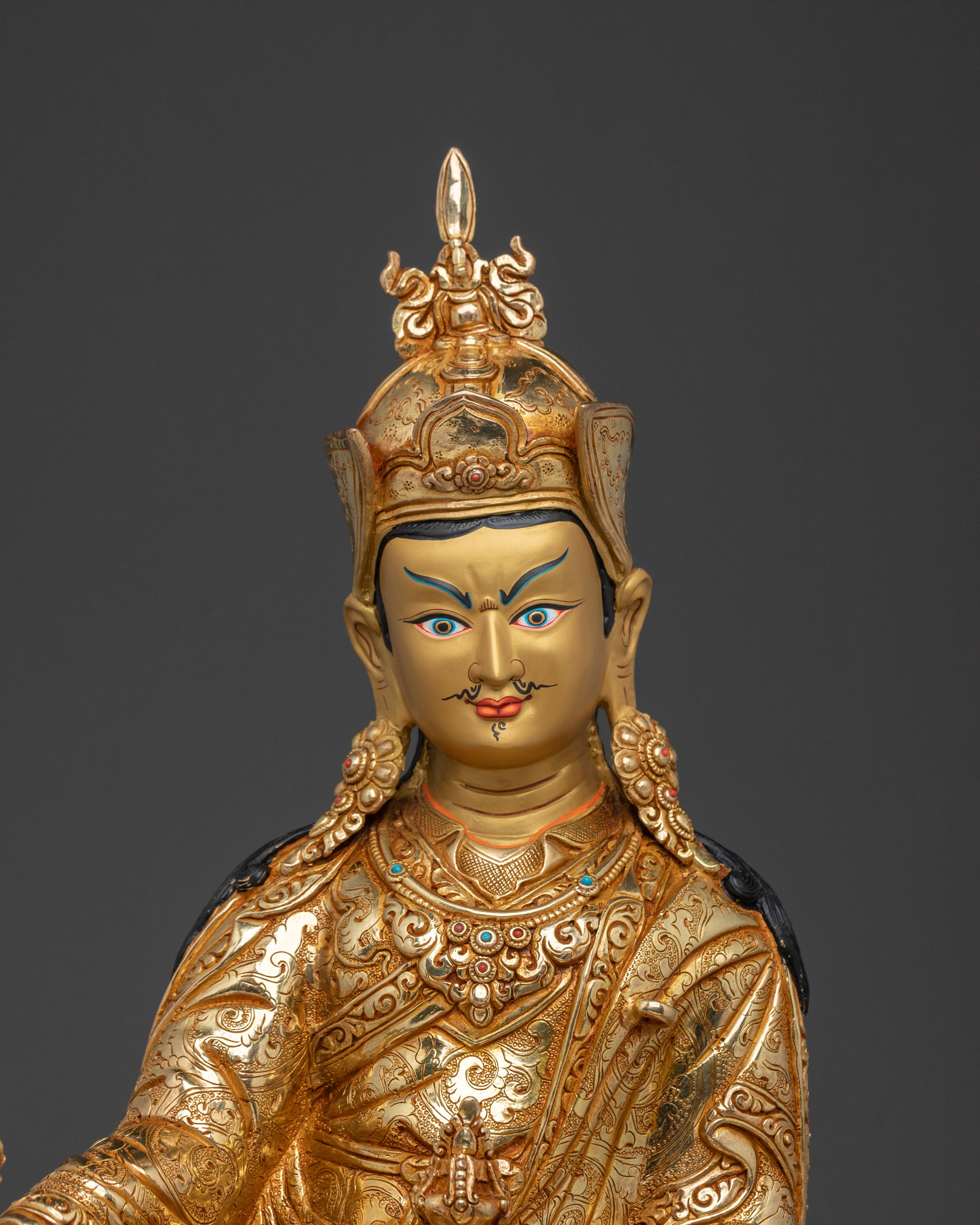 Handmade Sculpture of Guru Rinpoche | Symbol of Enlightened