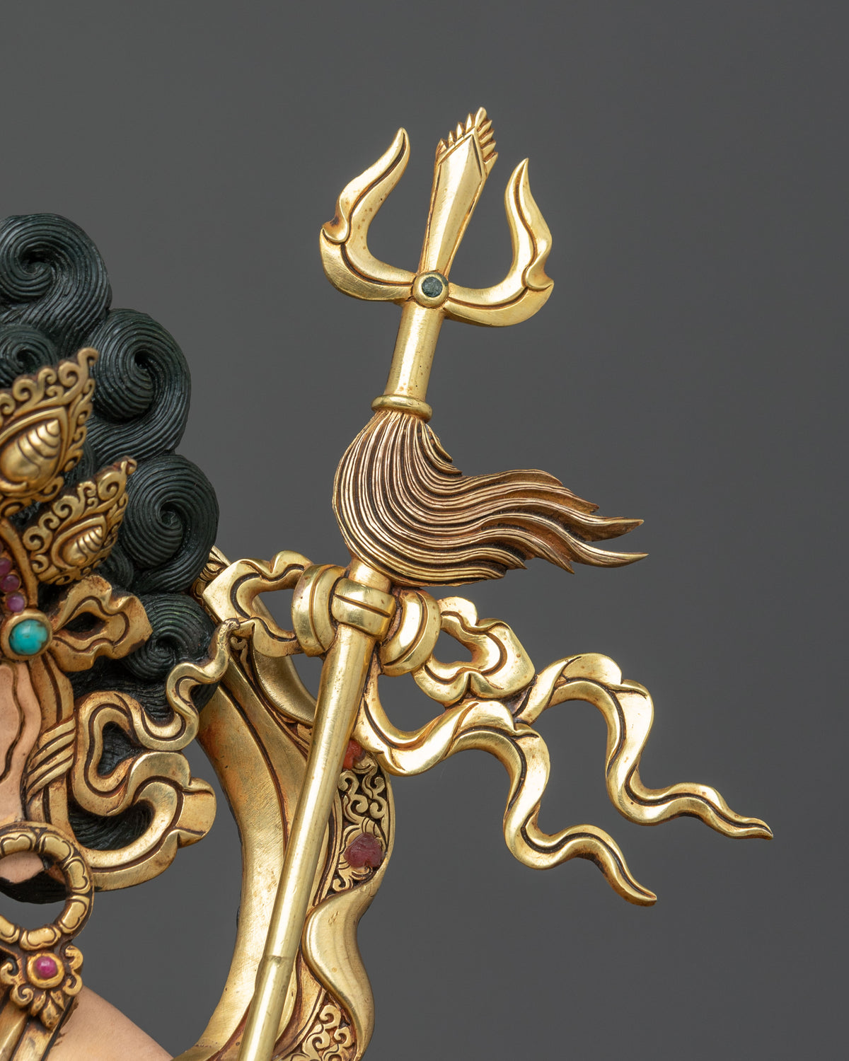White Dzambhala Statue | Handcrafted Sacred Copper Figurine