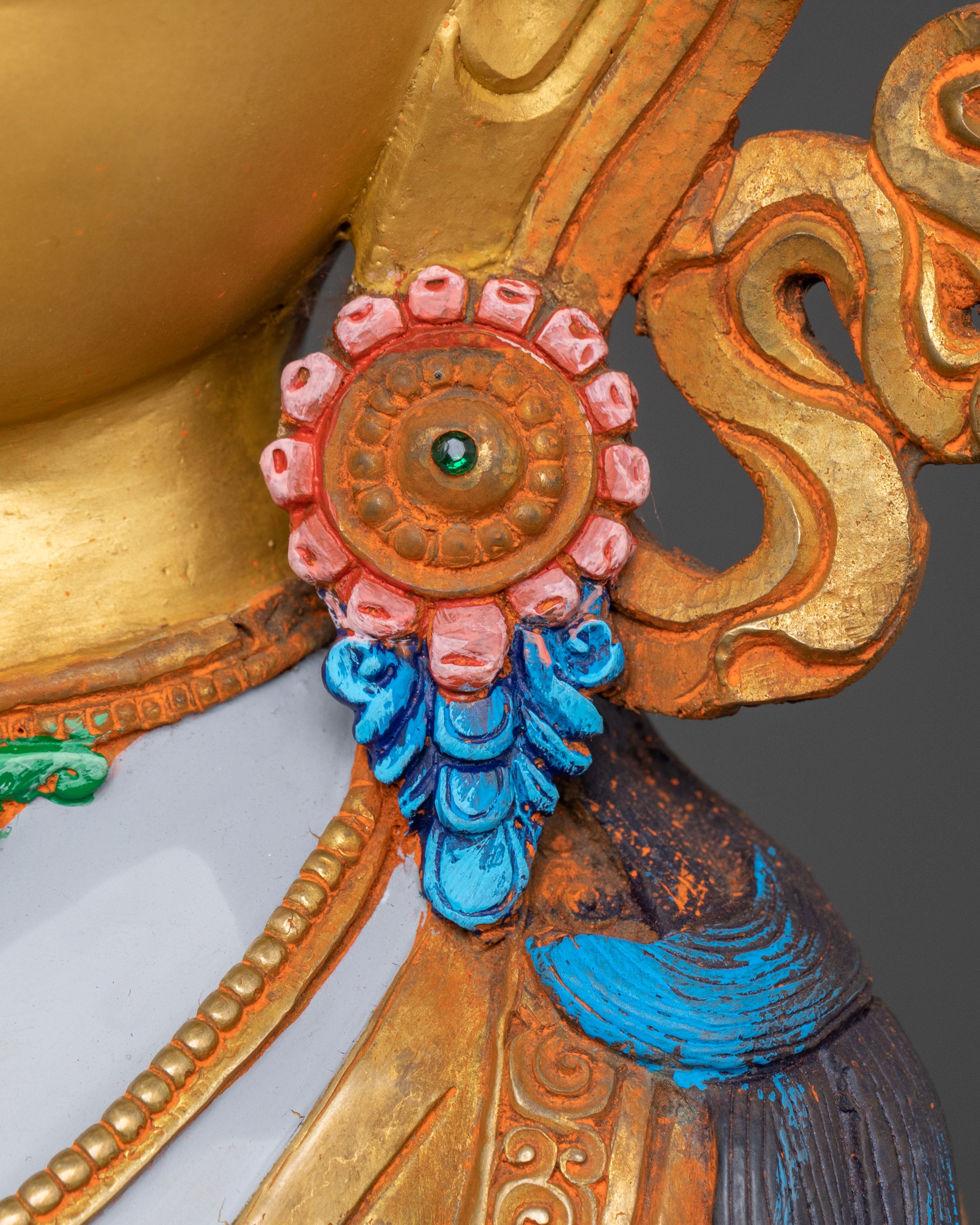 dorje sempa spiritual statue | Radiant Gold Gilded Perfection