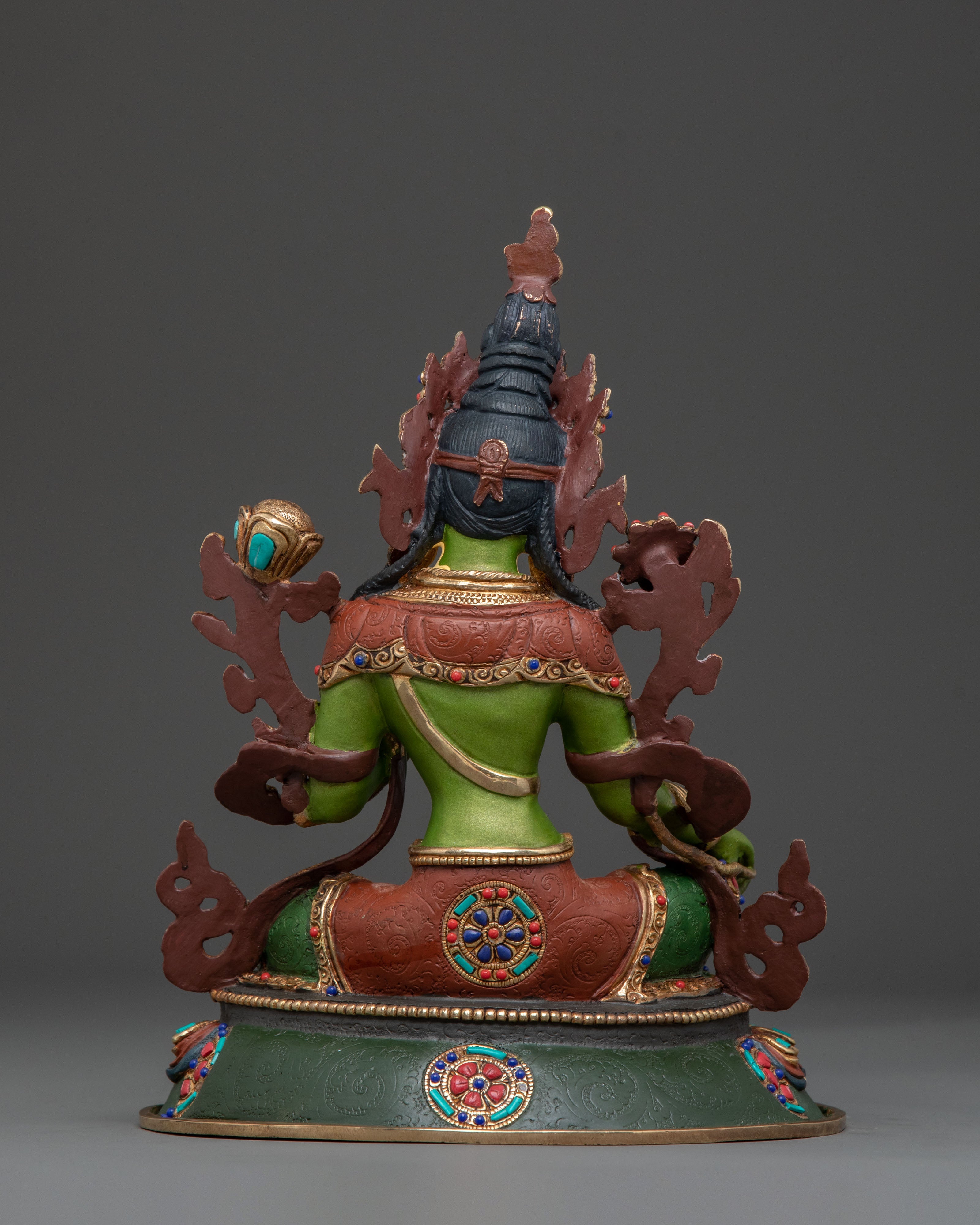 Green Tara Statue: Himalayan Buddhist Guardian