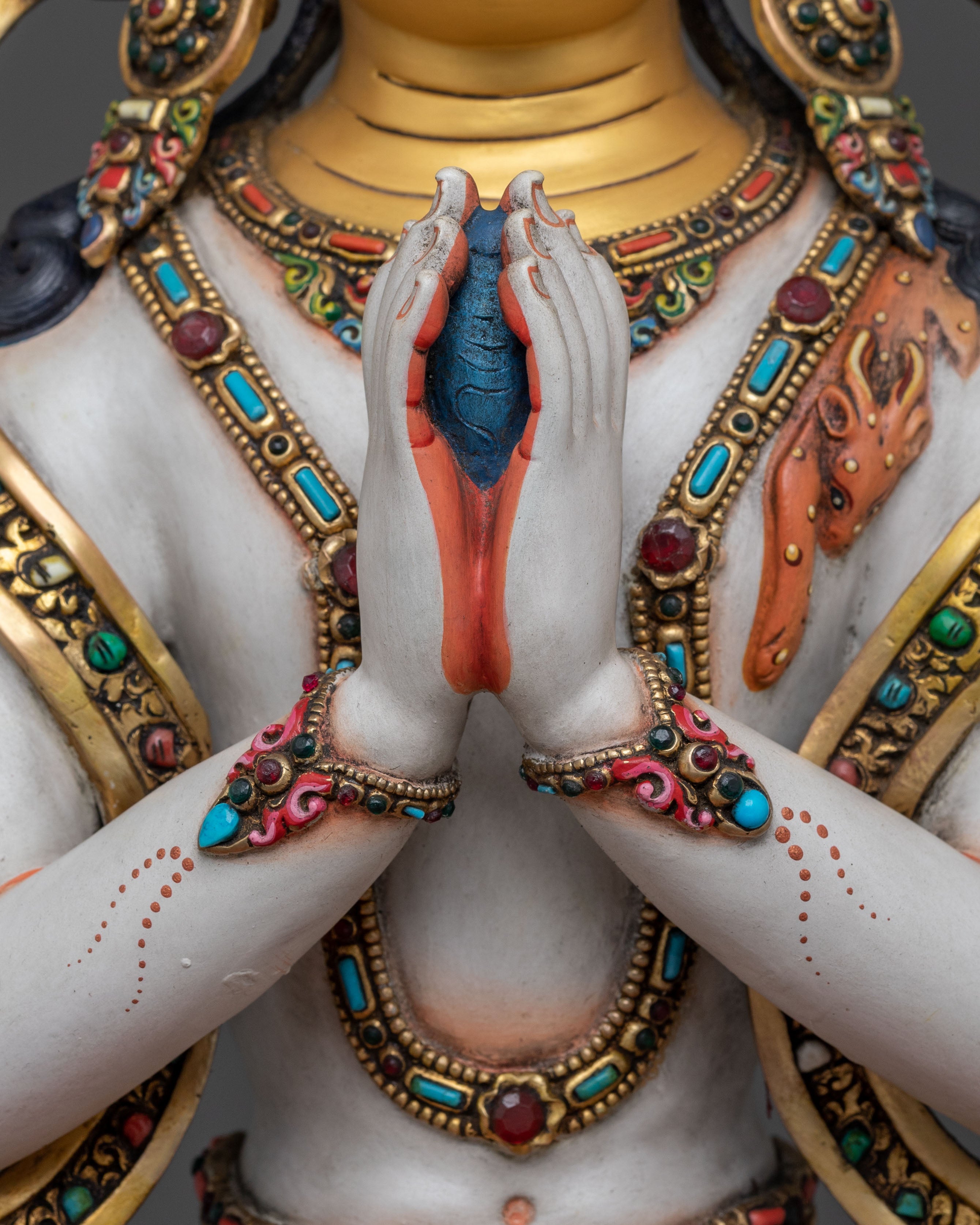 Four-Armed Divine Chenrezig | Buddhist Sculpture
