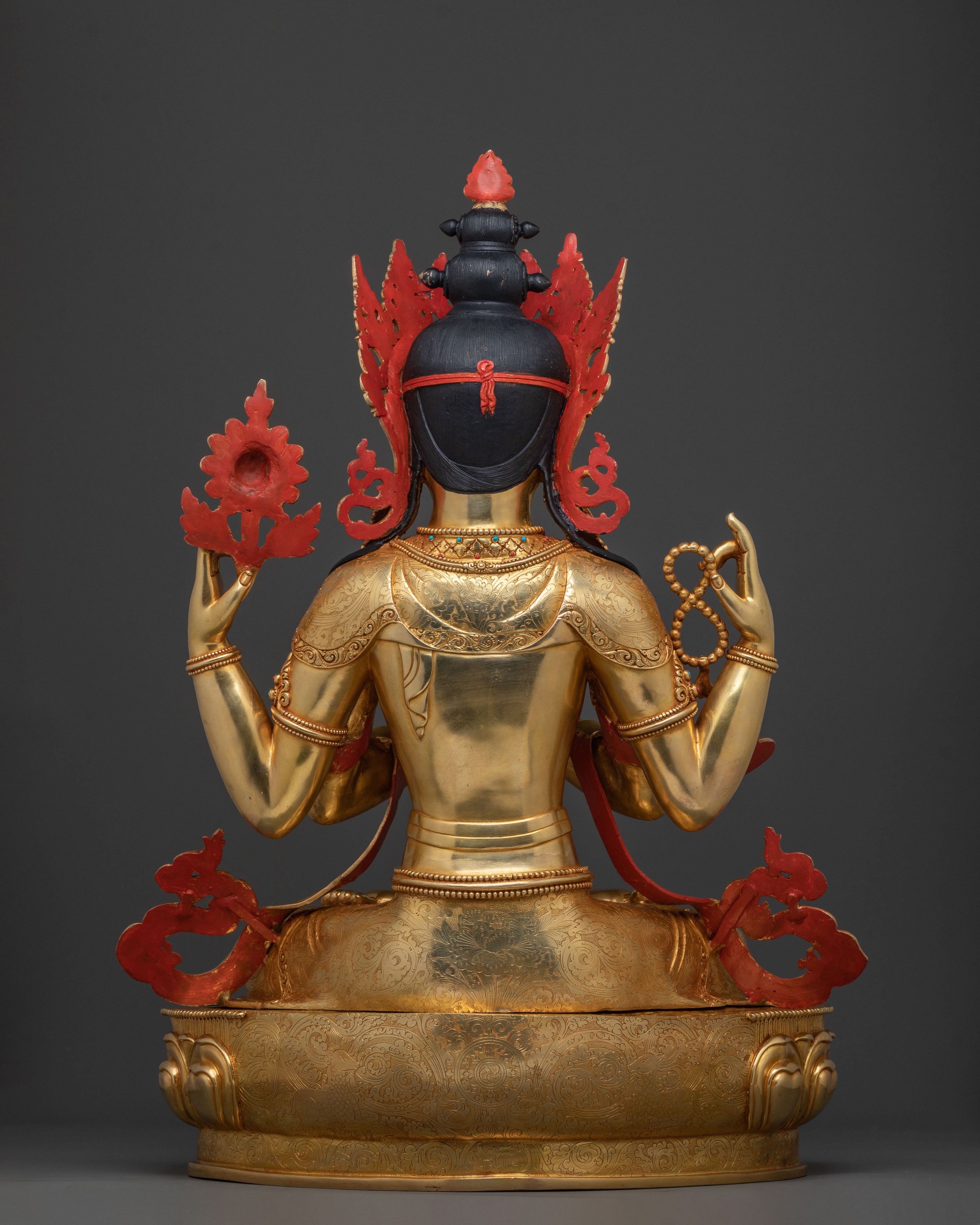Handcrafted Chenrezig Divine Figure for Rituals | Buddhist Decor