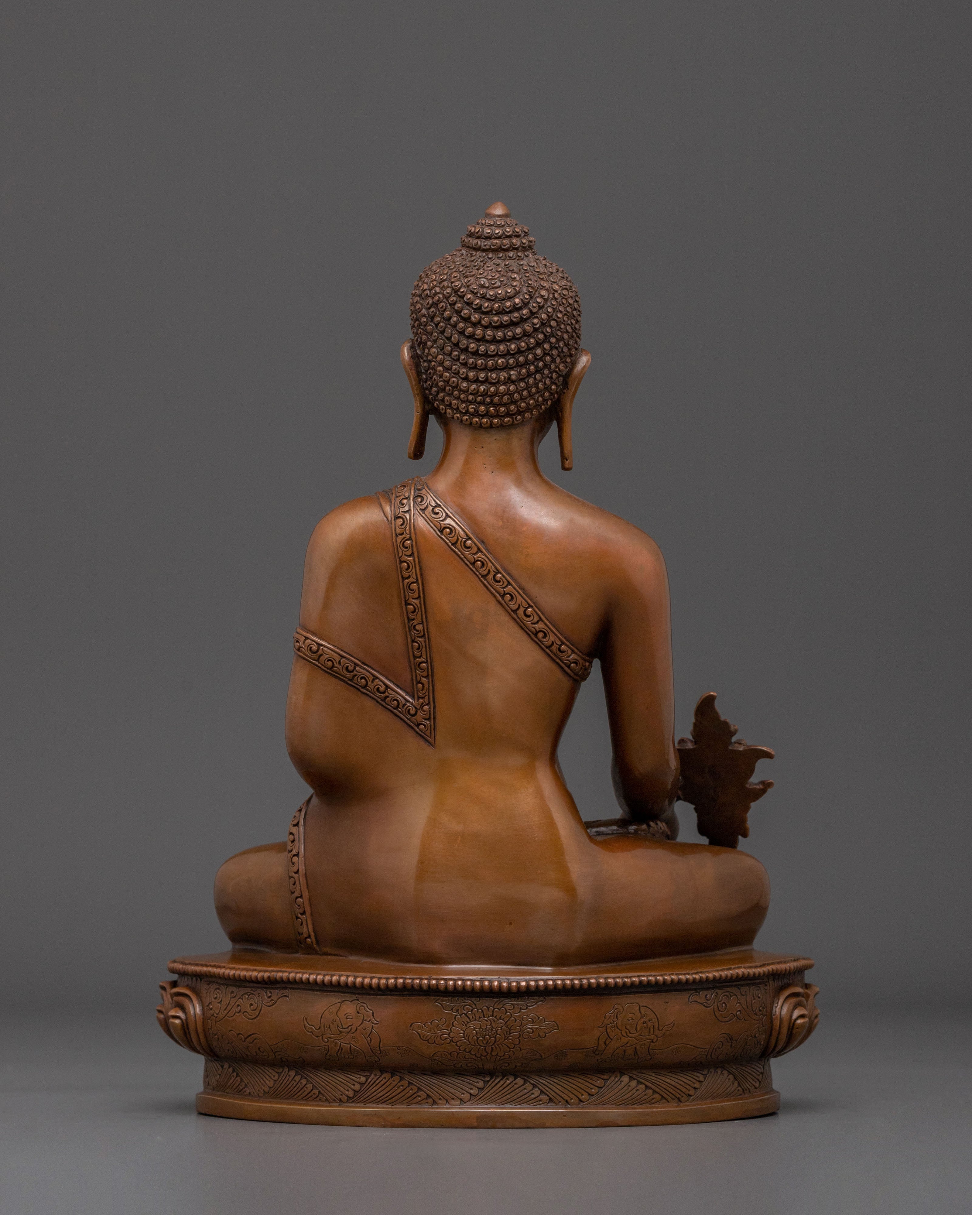 Bhaisajyaguru Divine Statue | Oxidized Copper Figurine