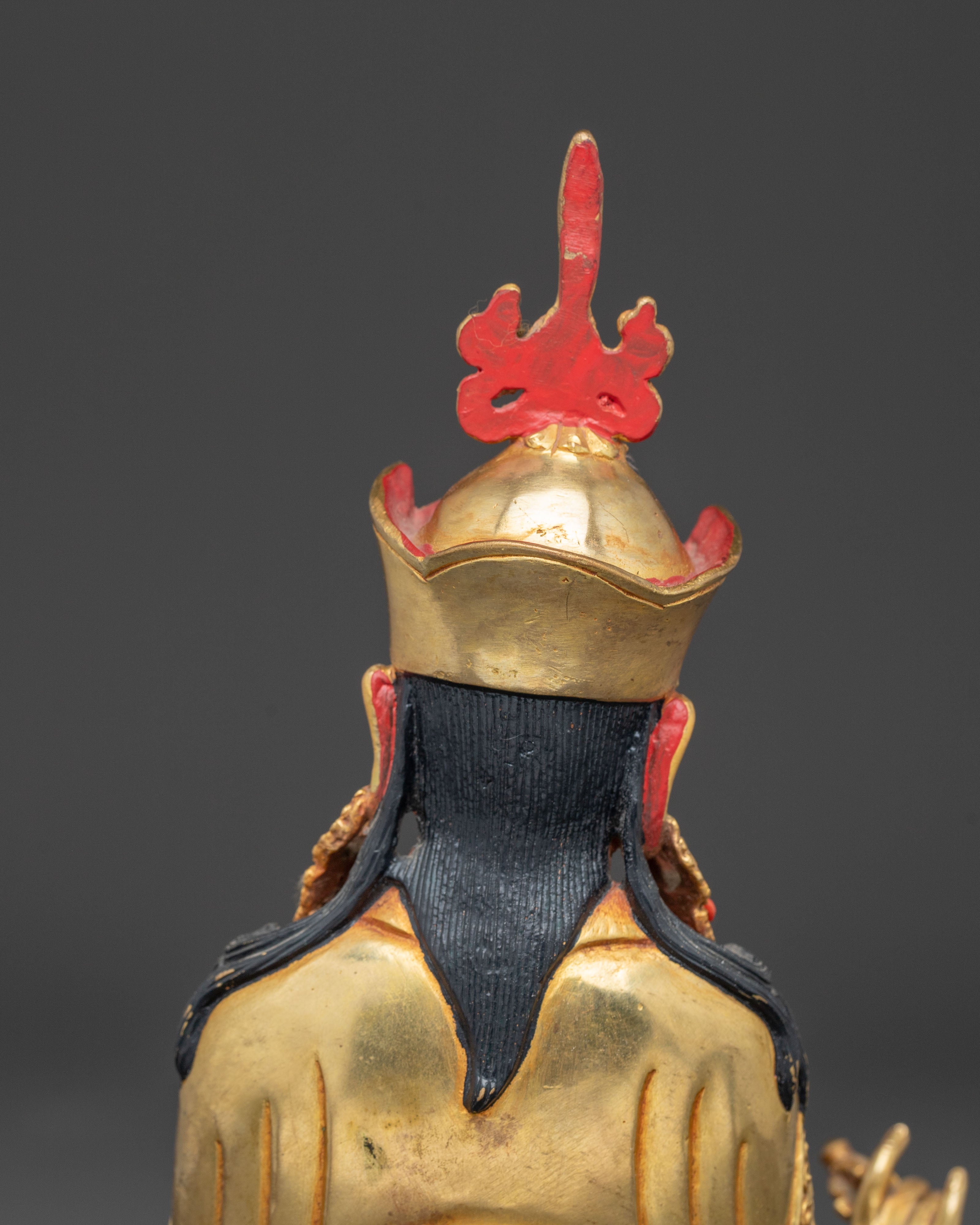 Golden Statue of Master Padmasambhava | Home Decor