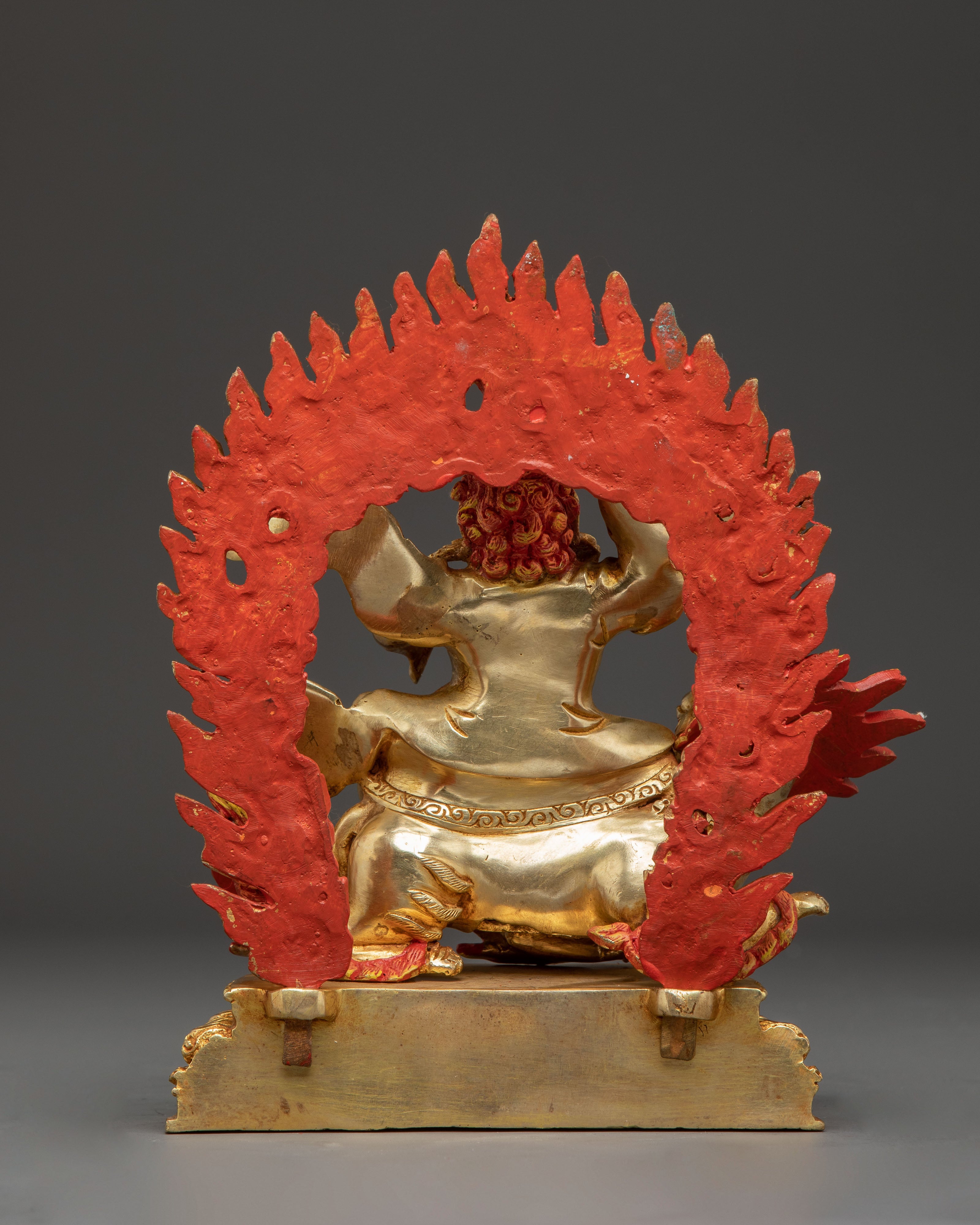 Three Tibetan Protector Deities Statue Set | Rahula, Dorje Legpa & Ekajati Statue Set